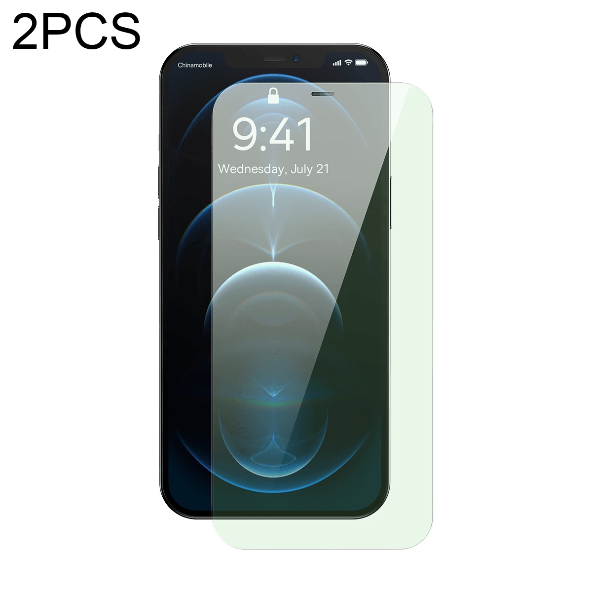 For iPhone 12 Pro Max 2pcs Baseus 0.3mm Crystal Explosion-proof Anti Blue-ray Tempered Glass Film For iPhone 12 Pro Max 2pcs Baseus 0.3mm Crystal Explosion-proof Anti Blue-ray Tempered Glass Film