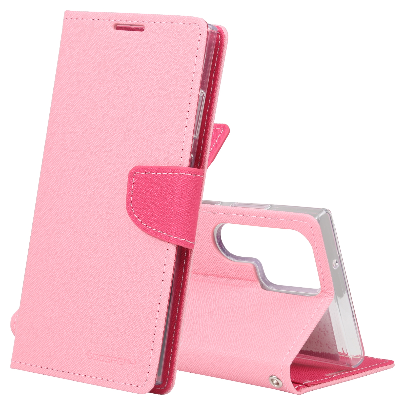 For Samsung Galaxy S23 Ultra 5G GOOSPERY FANCY DIARY Cross Texture Leather Phone Case(Pink) For Samsung Galaxy S23 Ultra 5G GOOSPERY FANCY DIARY Cross Texture Leather Phone Case(Pink)