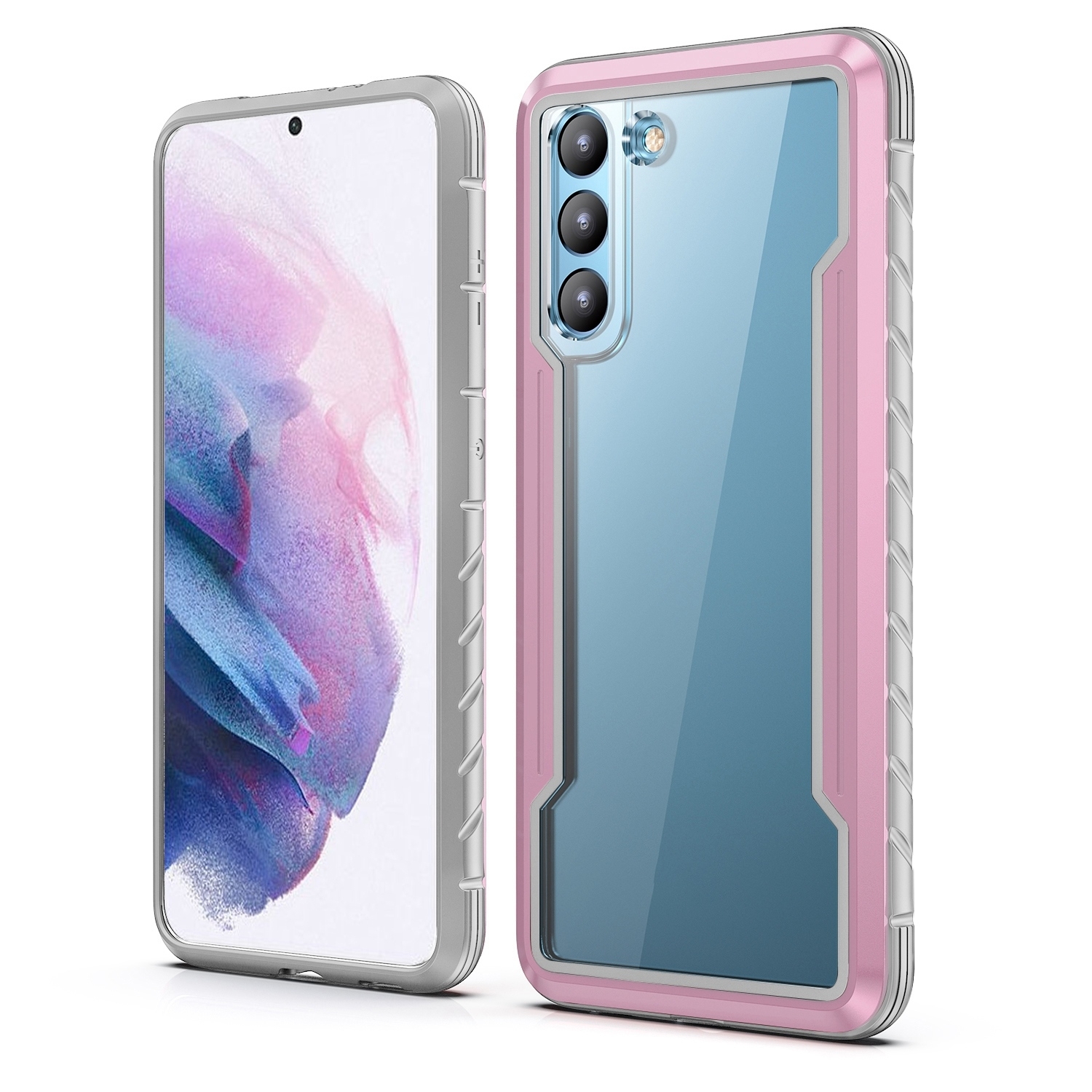 For Samsung Galaxy S23+ 5G iPAKY Thunder Series Aluminum Frame + TPU Bumper + Clear PC Shockproof Phone Case(Rose Gold) For Samsung Galaxy S23+ 5G iPAKY Thunder Series Aluminum Frame + TPU Bumper + Clear PC Shockproof Phone Case(Rose Gold)