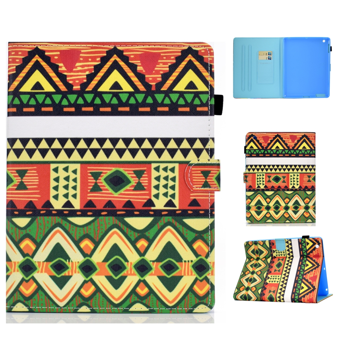 For iPad 2 / 3 / 4 Horizontal TPU Painted Flat Feather Case Anti-skid strip with Sleep Function & Pen Cover & Card Slot & Holder(Folk-custom) For iPad 2 / 3 / 4 Horizontal TPU Painted Flat Feather Case Anti-skid strip with Sleep Function & Pen Cover & Card Slot & Holder(Folk-custom)