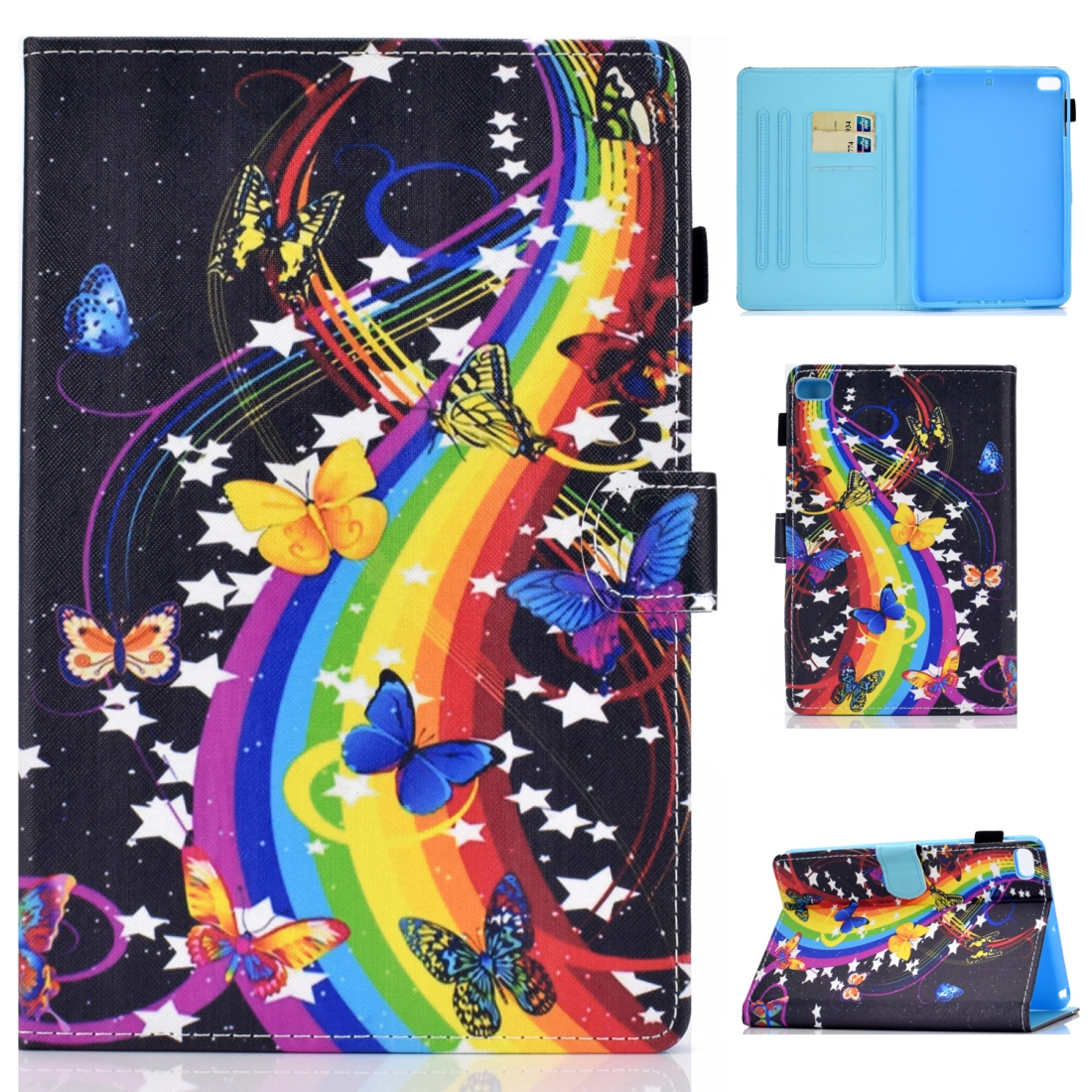 For iPad Mini 1 / 2 / 3 / 4 / 5 Horizontal TPU Painted Flat Feather Case Anti-skid strip with Sleep Function & Pen Cover & Card Slot & Holder(Music Butterfly) For iPad Mini 1 / 2 / 3 / 4 / 5 Horizontal TPU Painted Flat Feather Case Anti-skid strip with Sleep Function & Pen Cover & Card Slot & Holder(Music Butterfly)