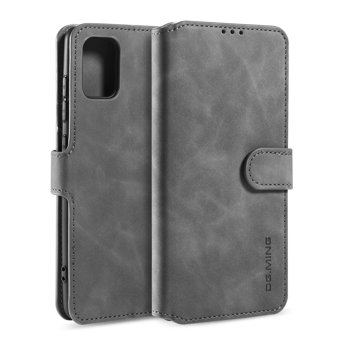 For Galaxy A31 DG.MING Retro Oil Side Horizontal Flip Case with Holder & Card Slots & Wallet(Grey) For Galaxy A31 DG.MING Retro Oil Side Horizontal Flip Case with Holder & Card Slots & Wallet(Grey)