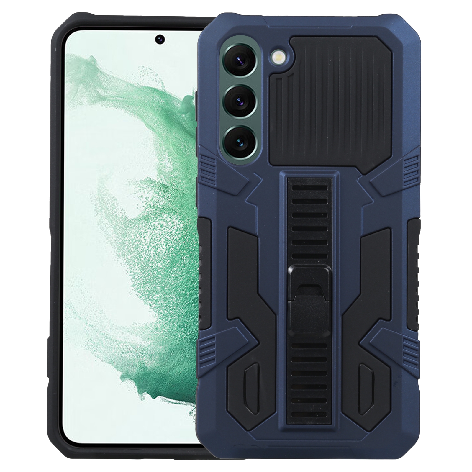 For Samsung Galaxy S23+ 5G All Inclusive Double-color TPU + PC Phone Case(Blue) For Samsung Galaxy S23+ 5G All Inclusive Double-color TPU + PC Phone Case(Blue)