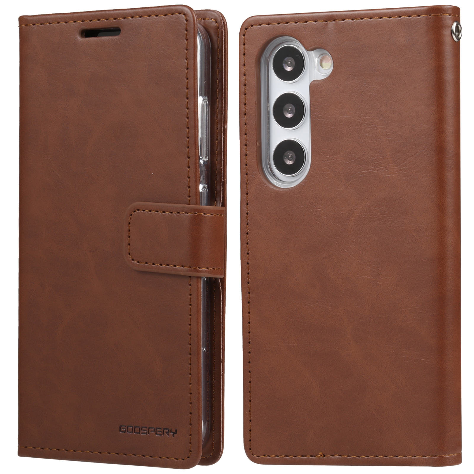 For Samsung Galaxy S23 5G GOOSPERY BLUE MOON Crazy Horse Texture Leather Phone Case(Brown) For Samsung Galaxy S23 5G GOOSPERY BLUE MOON Crazy Horse Texture Leather Phone Case(Brown)