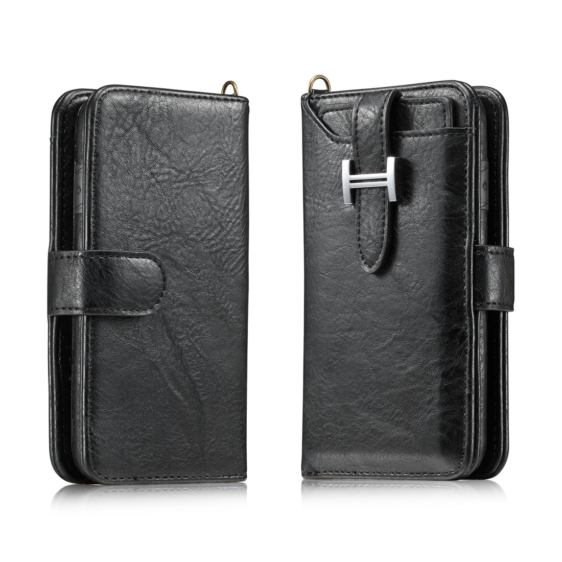 For iPhone SE 2022 / SE 2020 / 8 / 7 Elegant Series H-type Buckle Horizontal Flip Leather Case with Card Slots & Wallet & Photo Frame(Black) For iPhone SE 2022 / SE 2020 / 8 / 7 Elegant Series H-type Buckle Horizontal Flip Leather Case with Card Slots & Wallet & Photo Frame(Black)
