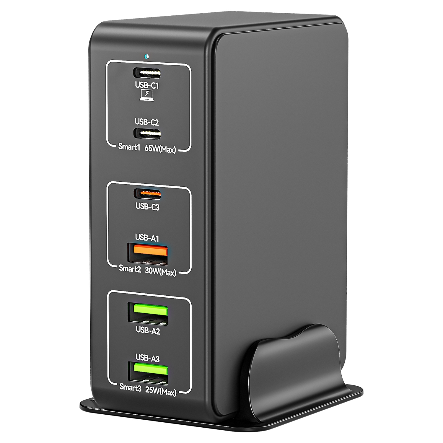 818H 120W Type-C + USB 6-Ports Desktop Fast Charger, Plug Type:UK Plug(Black) 818H 120W Type-C + USB 6-Ports Desktop Fast Charger, Plug Type:UK Plug(Black)