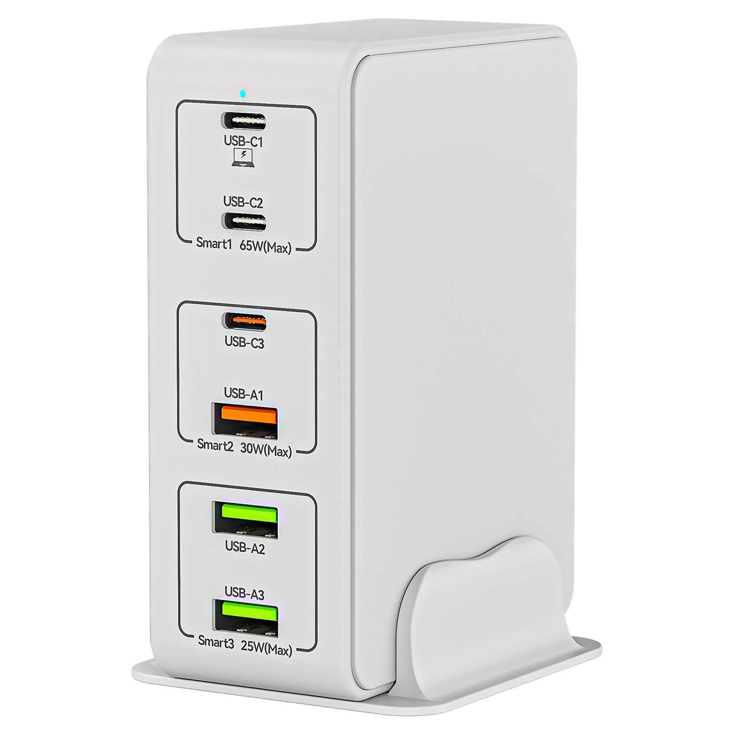 818H 120W Type-C + USB 6-Ports Desktop Fast Charger, Plug Type:AU Plug(White) 818H 120W Type-C + USB 6-Ports Desktop Fast Charger, Plug Type:AU Plug(White)
