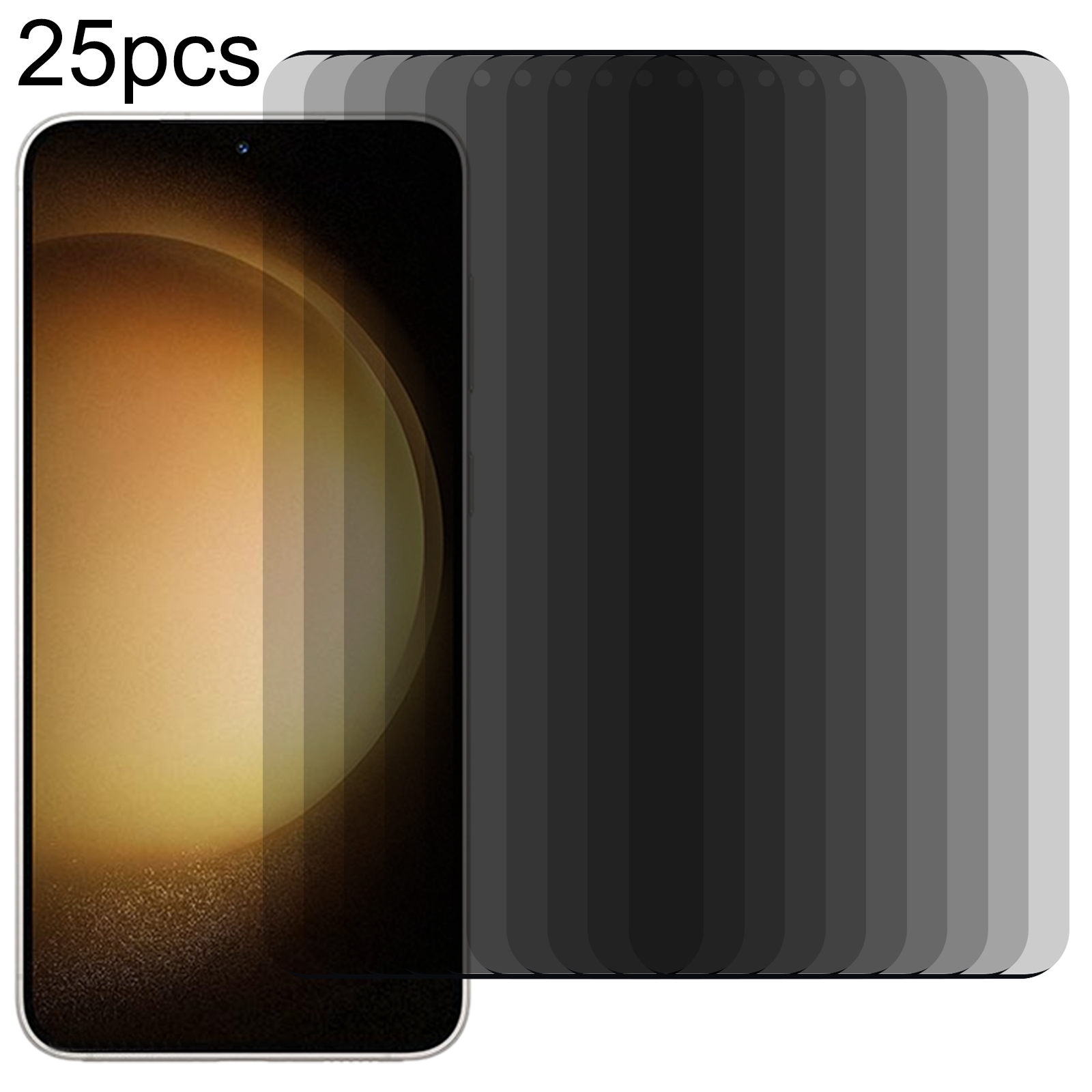 For Samsung Galaxy S23+ 5G 25pcs 3D Curved Edge Privacy Tempered Glass Film, Not Support Unlock For Samsung Galaxy S23+ 5G 25pcs 3D Curved Edge Privacy Tempered Glass Film, Not Support Unlock