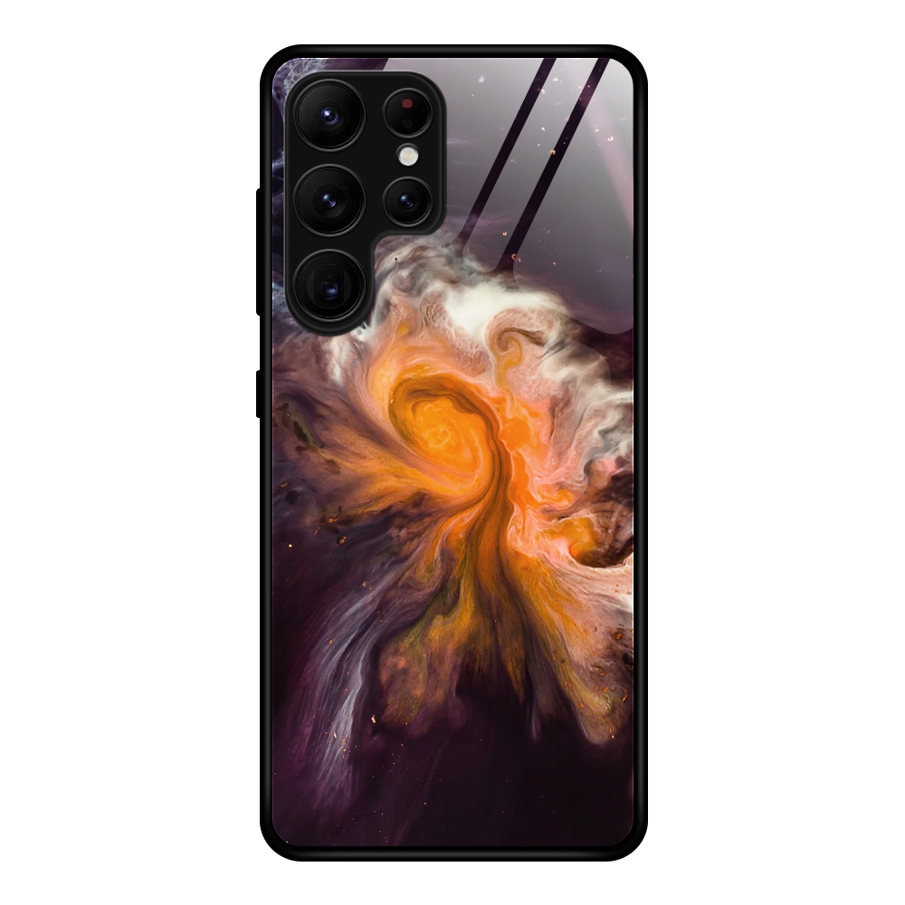 For Samsung Galaxy S23 Ultra 5G Marble Pattern Glass Phone Case(Typhoon) For Samsung Galaxy S23 Ultra 5G Marble Pattern Glass Phone Case(Typhoon)