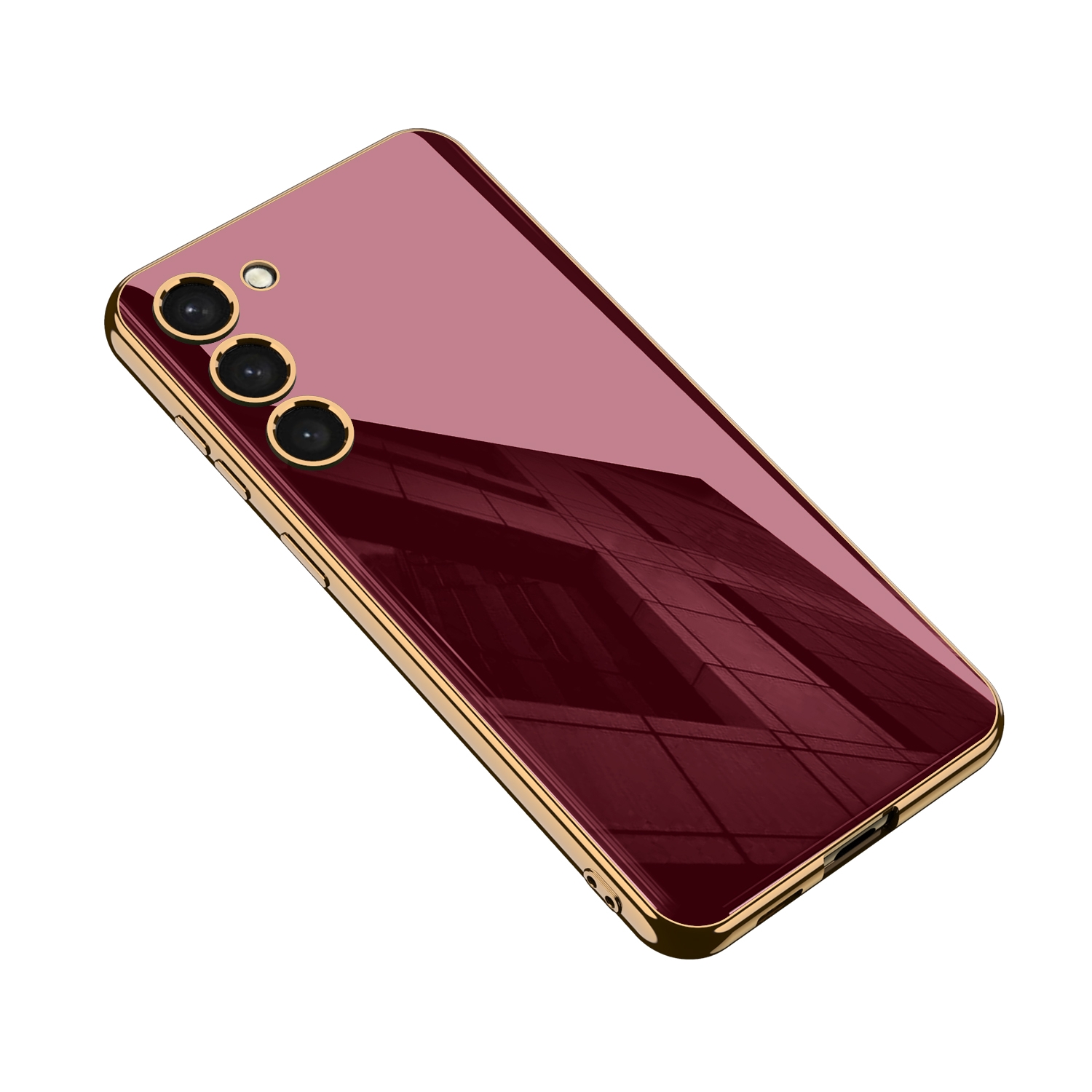 For Samsung Galaxy S23+ 5G GKK Electroplating TPU Full Coverage Phone Case(Red) For Samsung Galaxy S23+ 5G GKK Electroplating TPU Full Coverage Phone Case(Red)