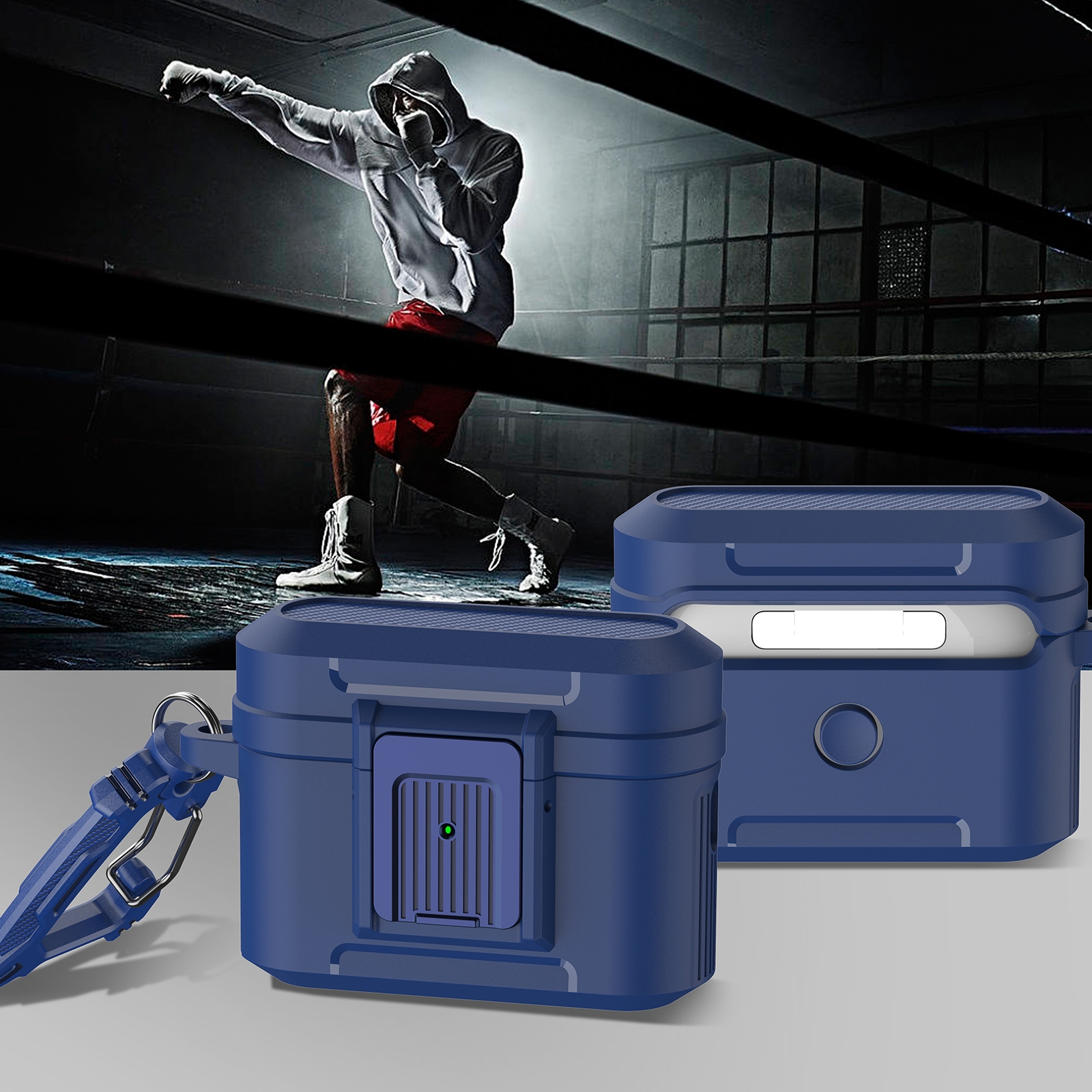 For AirPods Pro 2 Earphone TPU + PC Protective Case(Blue) For AirPods Pro 2 Earphone TPU + PC Protective Case(Blue)