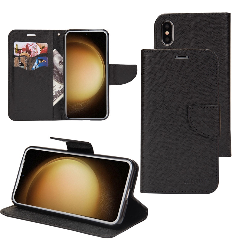 For Samsung Galaxy S21 5G Mercury Contrast Color Splicing Leather Phone Case(Black) For Samsung Galaxy S21 5G Mercury Contrast Color Splicing Leather Phone Case(Black)