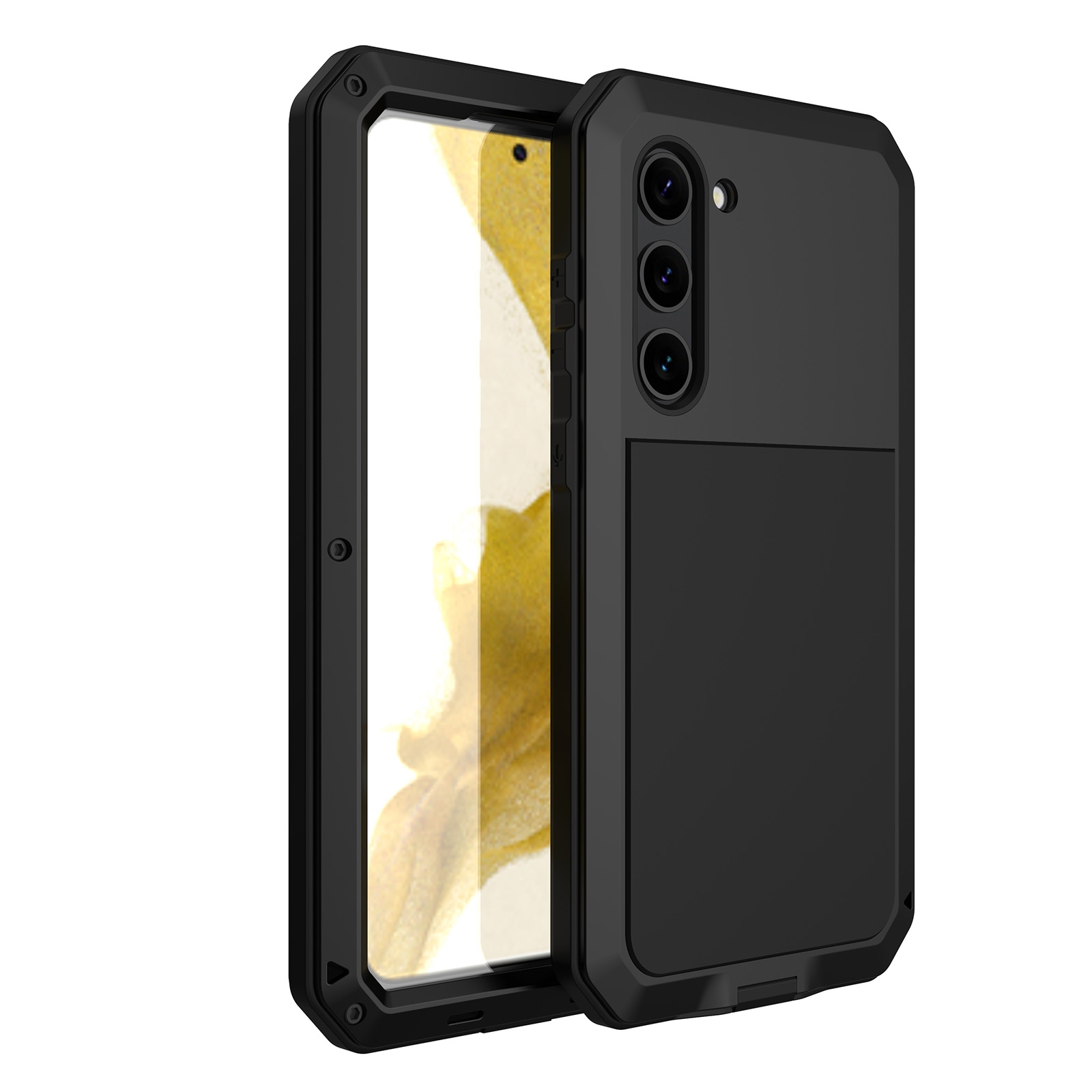 For Samsung Galaxy S23+ 5G RedPepper 360 Full Body Rugged Metal Life Waterproof Phone Case(Black) For Samsung Galaxy S23+ 5G RedPepper 360 Full Body Rugged Metal Life Waterproof Phone Case(Black)