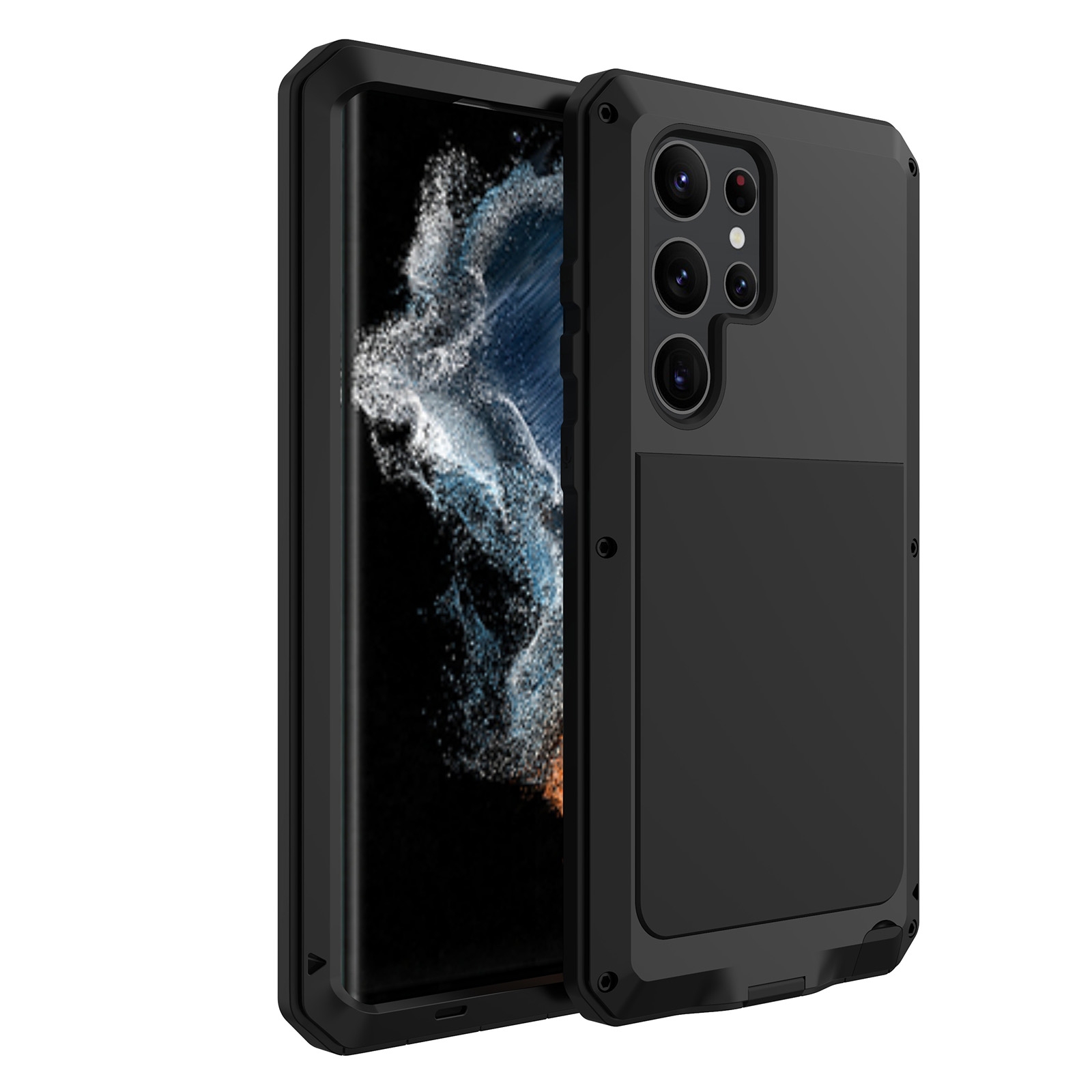 For Samsung Galaxy S23 Ultra 5G RedPepper 360 Full Body Rugged Metal Life Waterproof Phone Case(Black) For Samsung Galaxy S23 Ultra 5G RedPepper 360 Full Body Rugged Metal Life Waterproof Phone Case(Black)