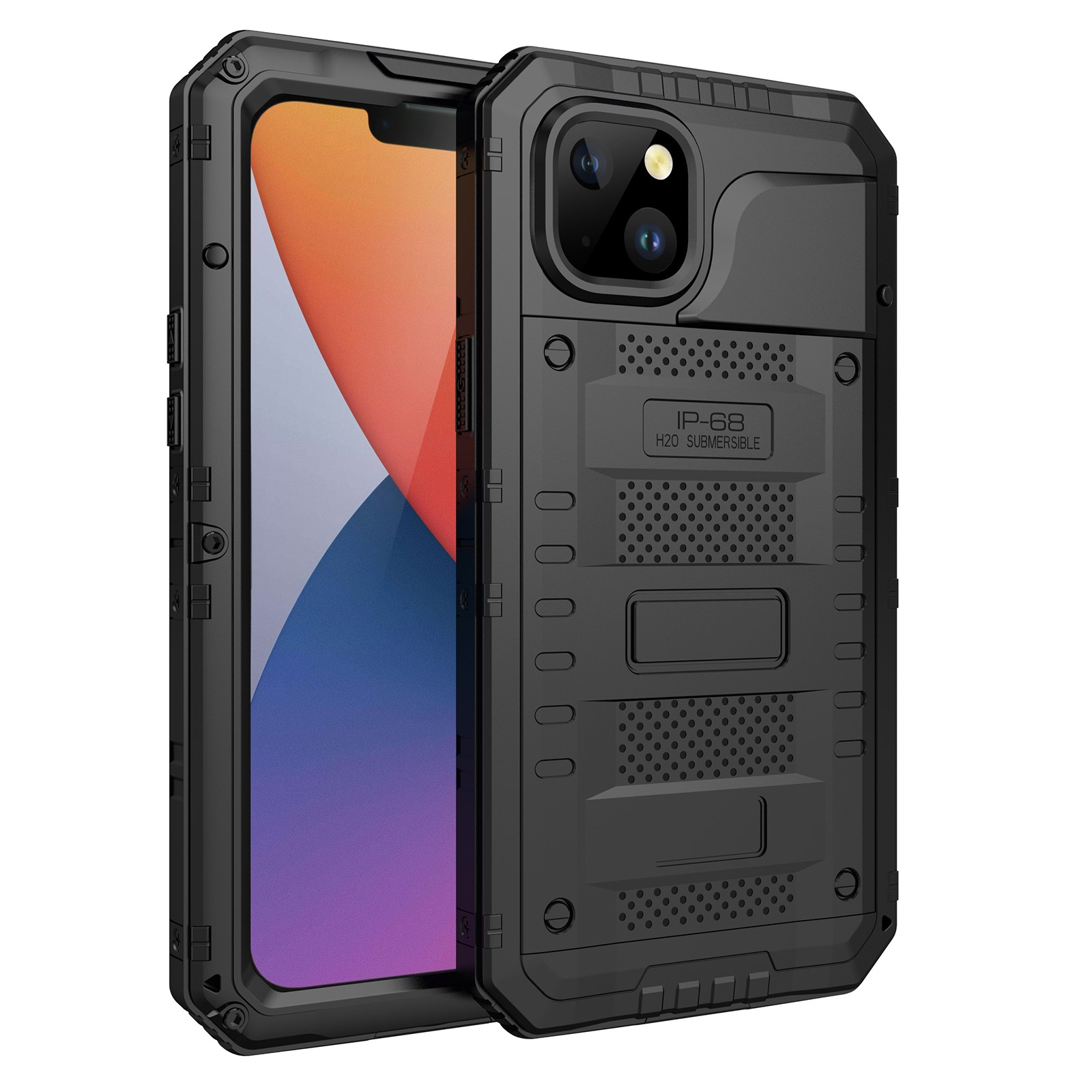 For iPhone 14 Plus RedPepper Wolf 360 Full Body Rugged Life Waterproof Phone Case(Black) For iPhone 14 Plus RedPepper Wolf 360 Full Body Rugged Life Waterproof Phone Case(Black)