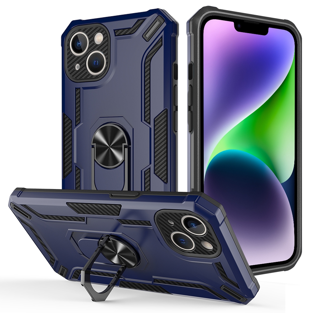 For iPhone 14 Warship Armor 2 in 1 Shockproof Phone Case(Royal Blue) For iPhone 14 Warship Armor 2 in 1 Shockproof Phone Case(Royal Blue)