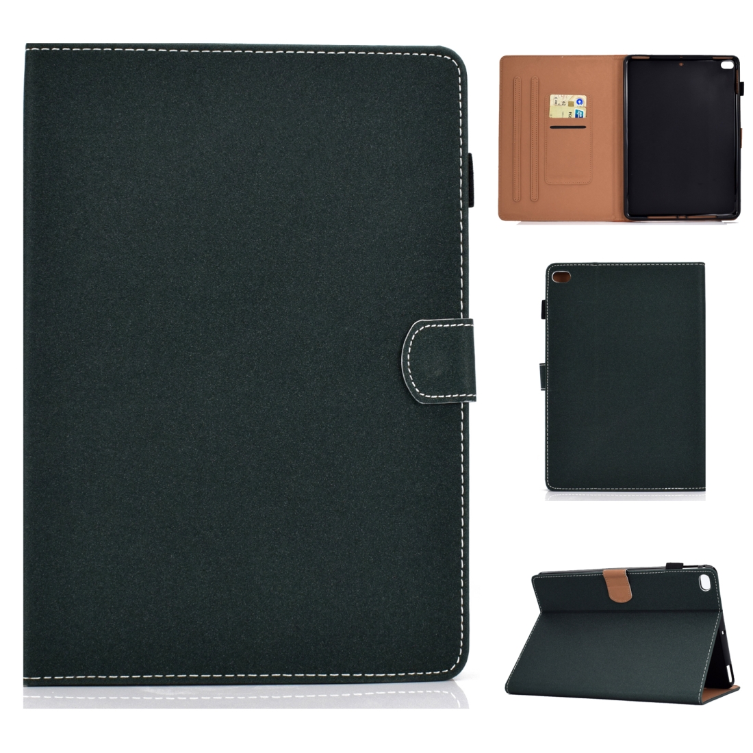 For iPad Air / iPad Air 2 / iPad 9.7 (2018 & 2017) Solid Color Tablet PC Universal Magnetic Horizontal Flip Leather Case with Card Slots & Holder(Green) For iPad Air / iPad Air 2 / iPad 9.7 (2018 & 2017) Solid Color Tablet PC Universal Magnetic Horizontal Flip Leather Case with Card Slots & Holder(Green)