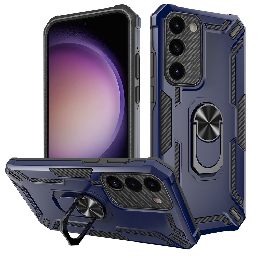 For Samsung Galaxy S23 5G Warship Armor 2 in 1 Shockproof Phone Case(Royal Blue) For Samsung Galaxy S23 5G Warship Armor 2 in 1 Shockproof Phone Case(Royal Blue)