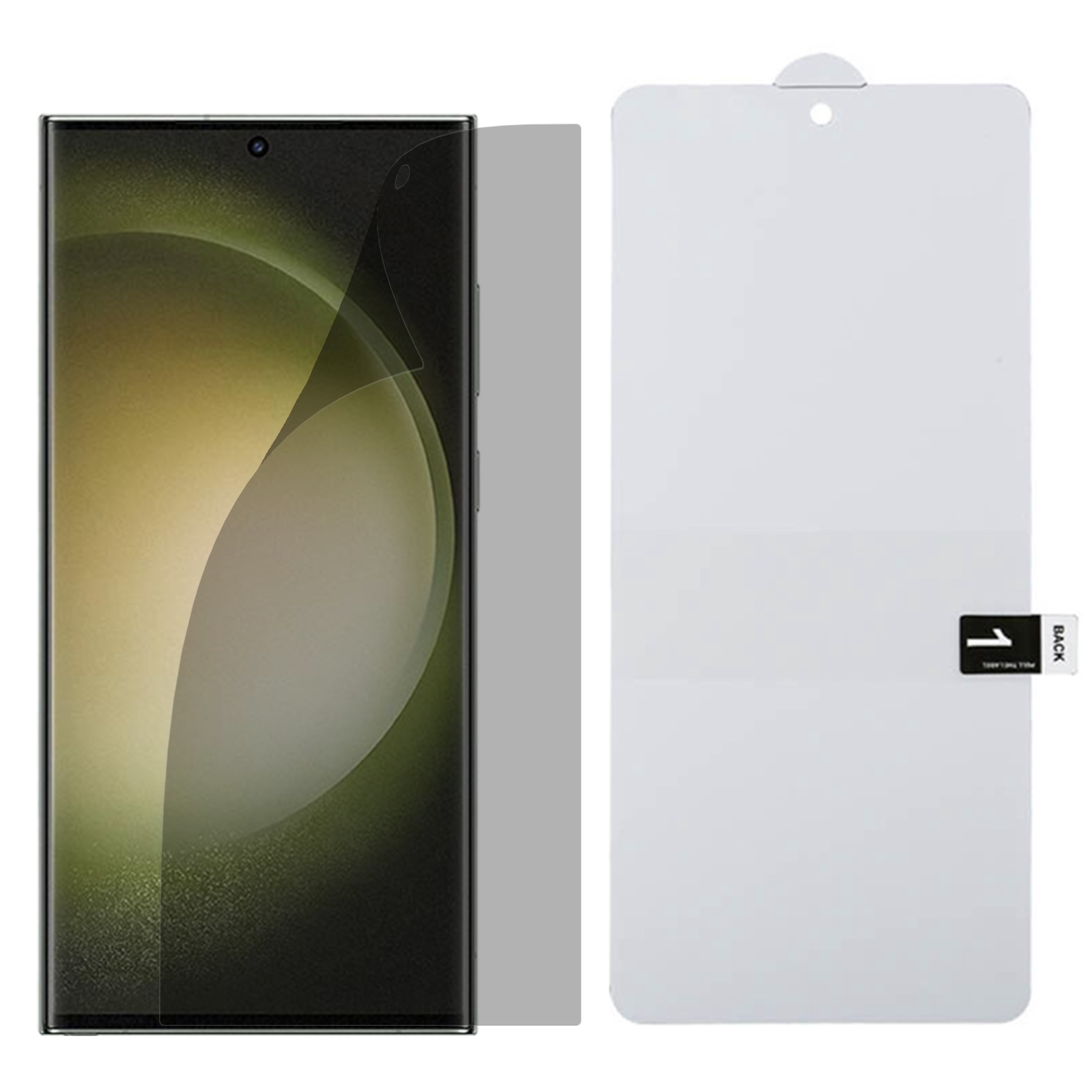 For Samsung Galaxy S23 Ultra 5G Full Cover Anti-spy Screen Protector Explosion-proof Hydrogel Film Support Unlocking For Samsung Galaxy S23 Ultra 5G Full Cover Anti-spy Screen Protector Explosion-proof Hydrogel Film Support Unlocking