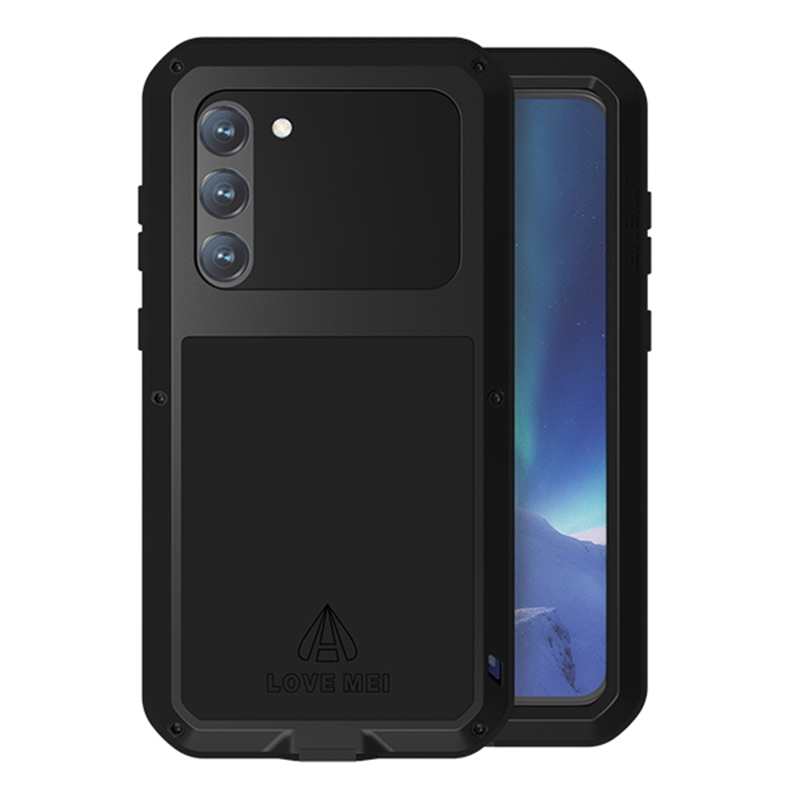For Samsung Galaxy S23+ 5G LOVE MEI Metal Shockproof Life Waterproof Dustproof Phone Case(Black) For Samsung Galaxy S23+ 5G LOVE MEI Metal Shockproof Life Waterproof Dustproof Phone Case(Black)