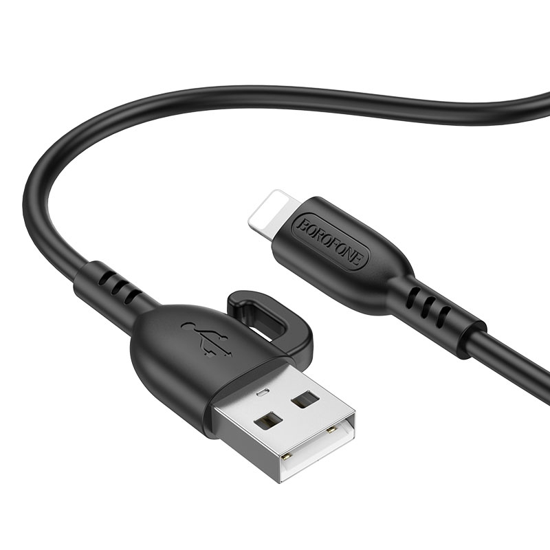 Borofone BX91 USB to 8 Pin Symbol 2.4A Charging Data Cable, Length:1m(Black) Borofone BX91 USB to 8 Pin Symbol 2.4A Charging Data Cable, Length:1m(Black)