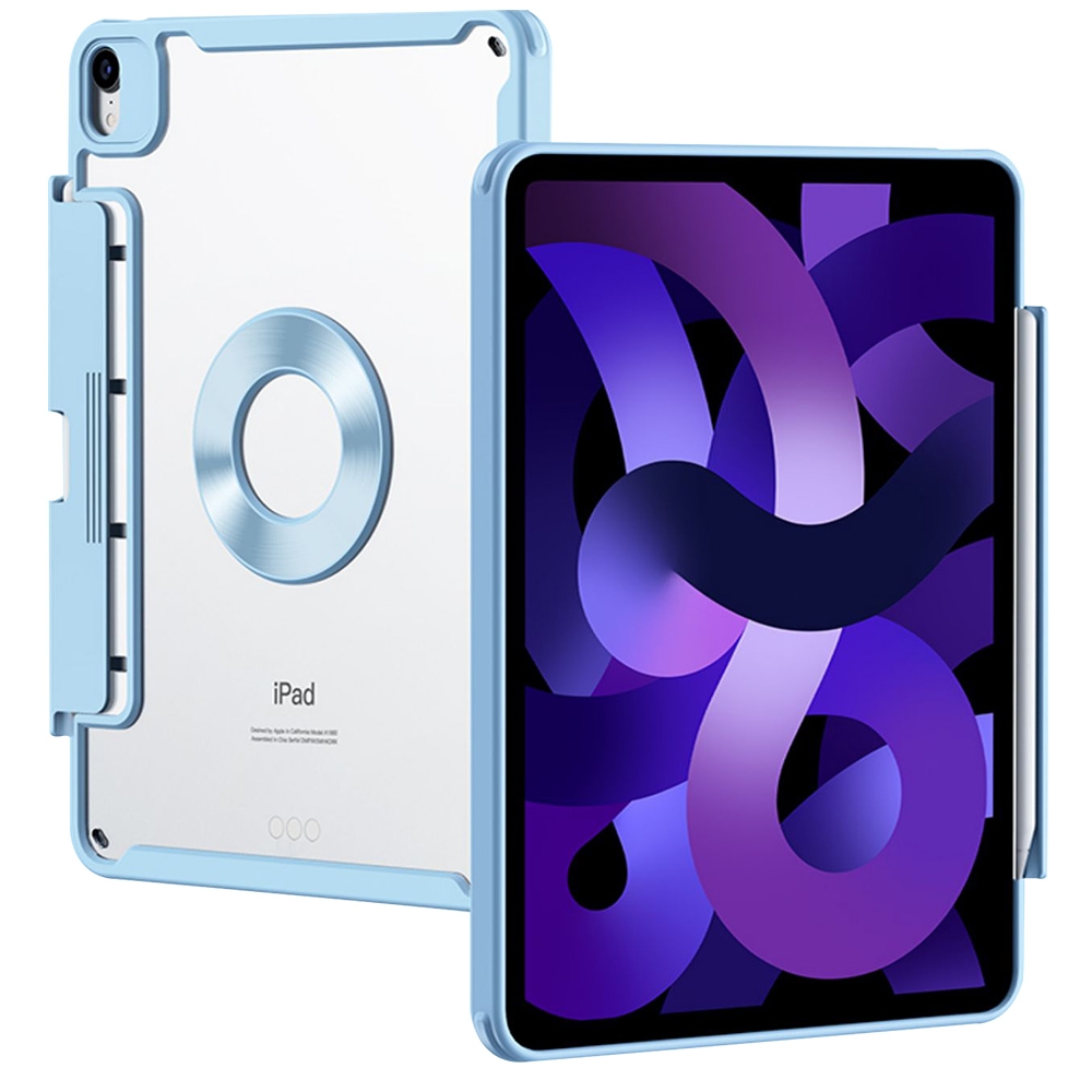 For iPad Air 11 2024 / iPad Air 2022 / 2020 10.9 / Pro 11 Pen Slot Magnetic Detachable Tablet Leather Case(Blue) For iPad Air 11 2024 / iPad Air 2022 / 2020 10.9 / Pro 11 Pen Slot Magnetic Detachable Tablet Leather Case(Blue)