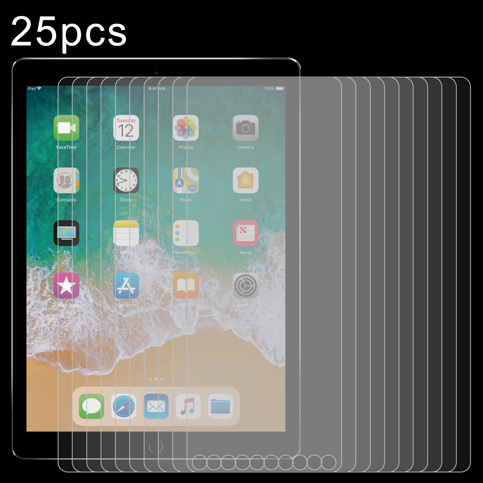 For iPad Pro 12.9 2017 / 2015 25pcs 9H 2.5D Explosion-proof Tempered Tablet Glass Film For iPad Pro 12.9 2017 / 2015 25pcs 9H 2.5D Explosion-proof Tempered Tablet Glass Film