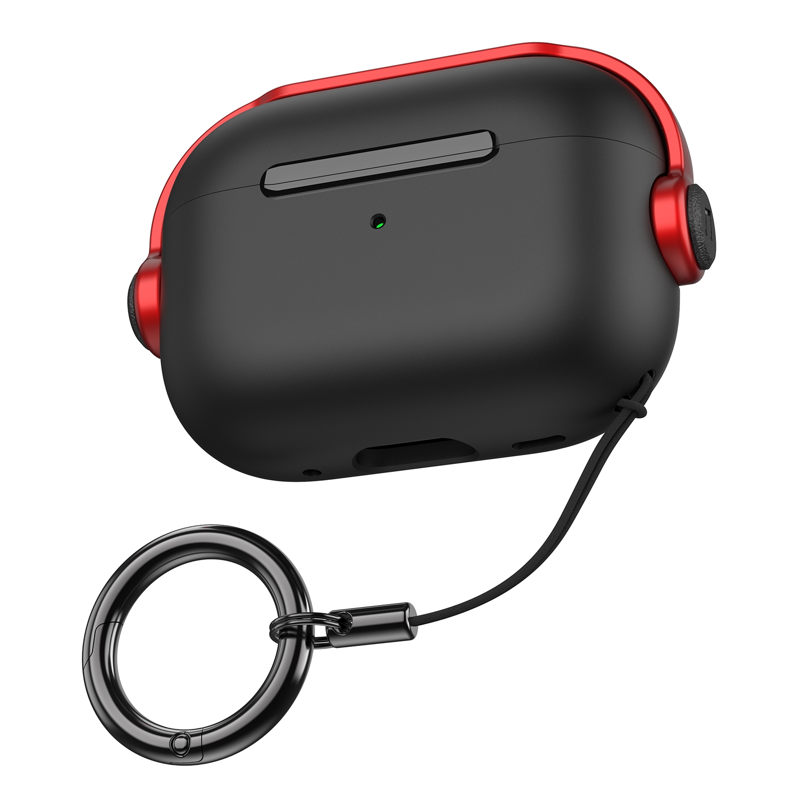 For AirPods Pro 2 Wireless Earphones TPU Protective Case(Black Red) For AirPods Pro 2 Wireless Earphones TPU Protective Case(Black Red)