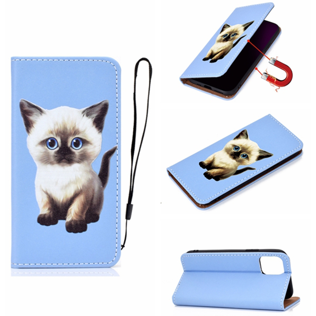 For iPhone 11 Pro 3D Painting Horizontal Flip Leather Case with Holder & Card Slot & Wallet & Lanyard(Cat) For iPhone 11 Pro 3D Painting Horizontal Flip Leather Case with Holder & Card Slot & Wallet & Lanyard(Cat)