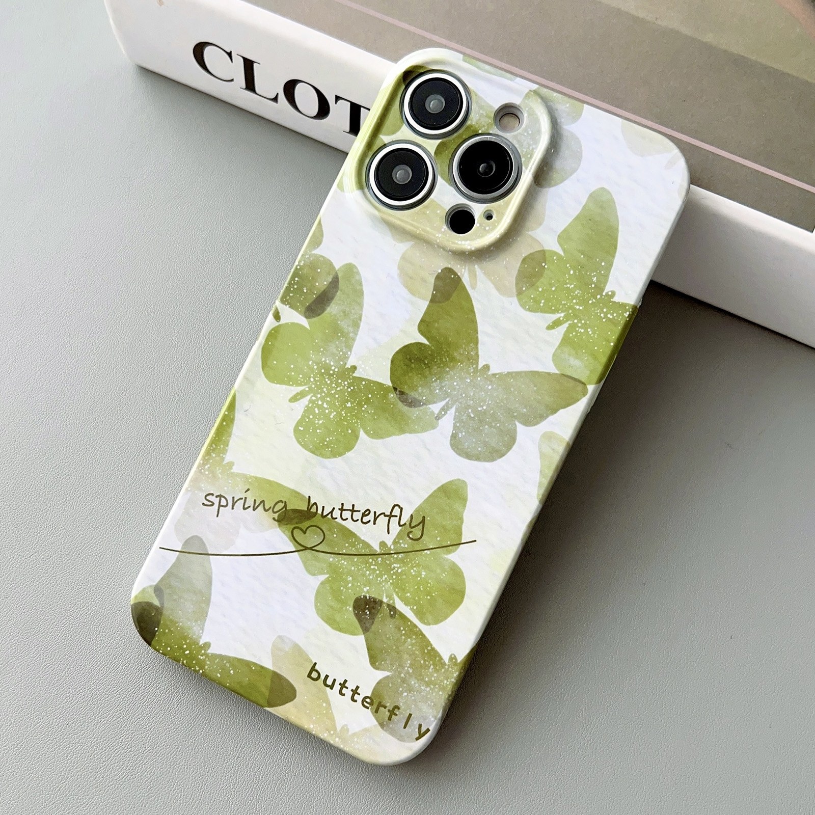 For iPhone 14 Precise Hole Glossy PC Phone Case(Summer Butterfly) For iPhone 14 Precise Hole Glossy PC Phone Case(Summer Butterfly)