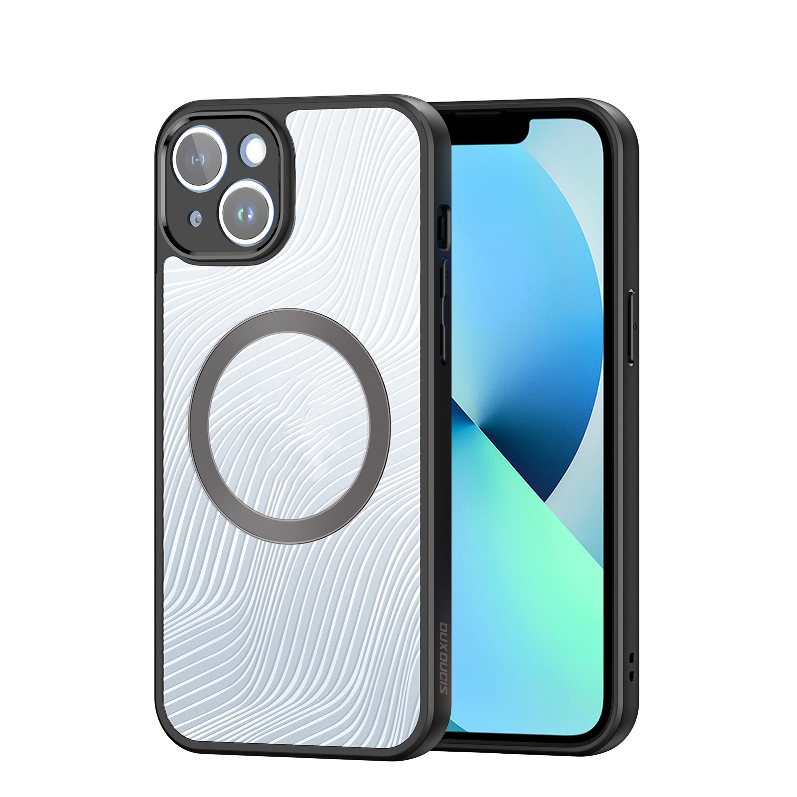For iPhone 13 DUX DUCIS Aimo Mag Series TPU + PC MagSafe Frosted Feel Phone Case(Black) For iPhone 13 DUX DUCIS Aimo Mag Series TPU + PC MagSafe Frosted Feel Phone Case(Black)