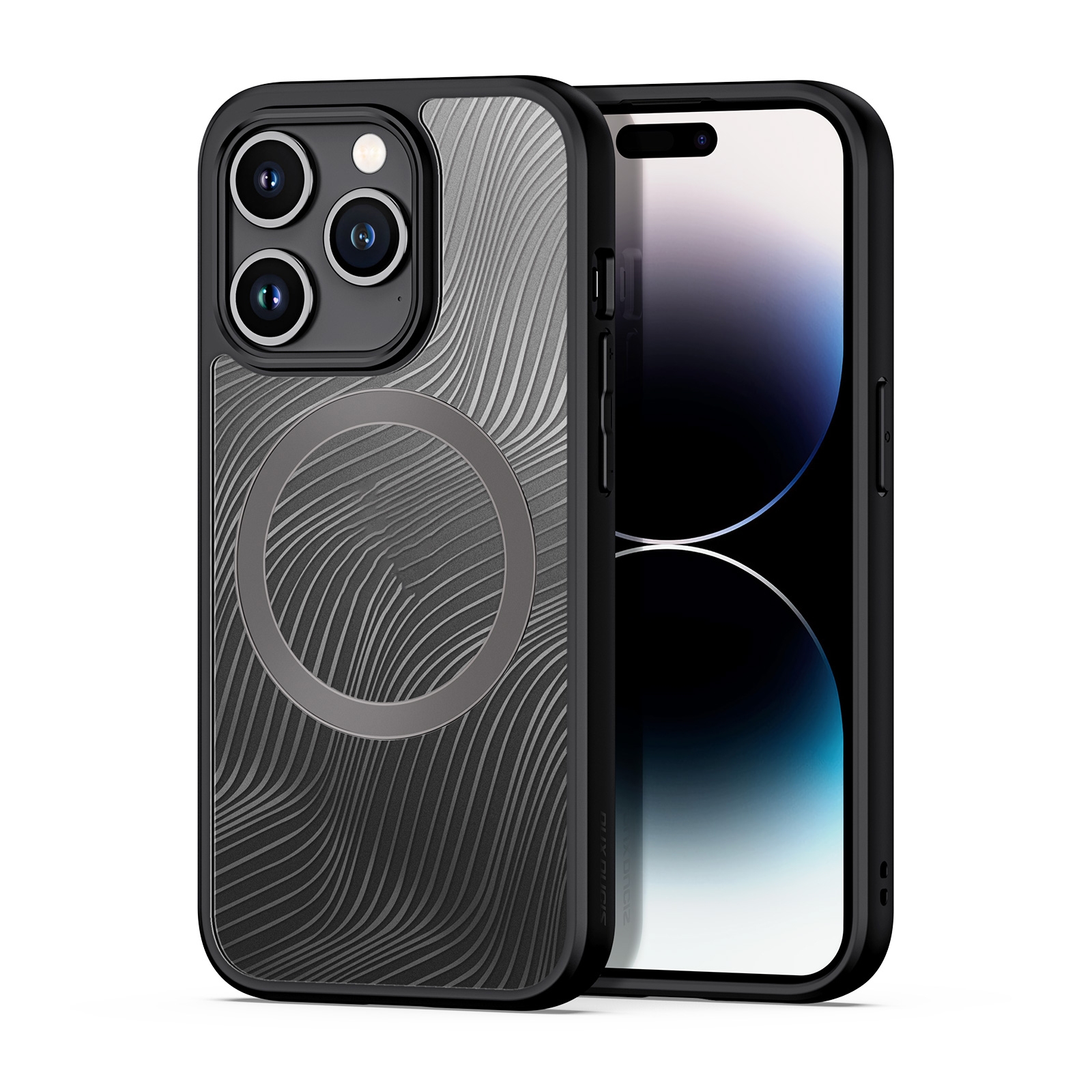 For iPhone 15 Pro DUX DUCIS Aimo Mag Series TPU + PC MagSafe Frosted Feel Phone Case(Black) For iPhone 15 Pro DUX DUCIS Aimo Mag Series TPU + PC MagSafe Frosted Feel Phone Case(Black)