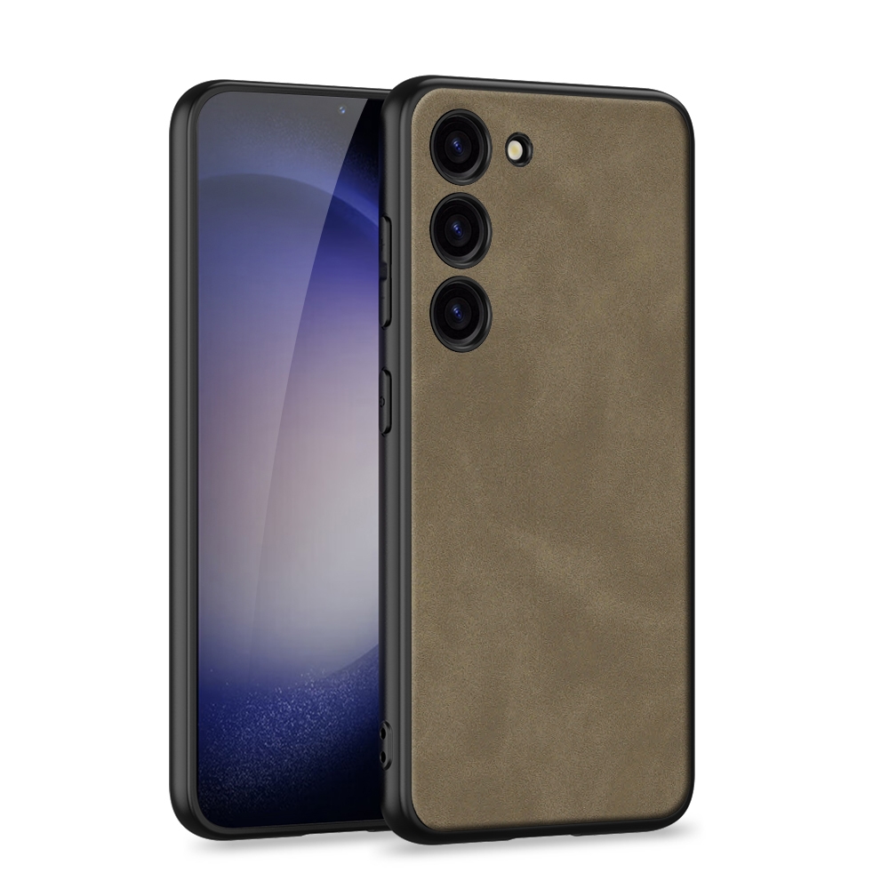 For Samsung Galaxy S23+ 5G GKK Skin-feel Leather Full Coverage Phone Case(Brown) For Samsung Galaxy S23+ 5G GKK Skin-feel Leather Full Coverage Phone Case(Brown)