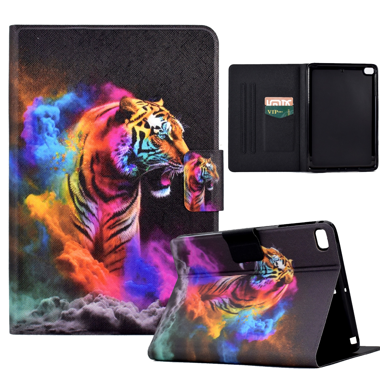 For iPad Air / Air 2 / 9.7 2018 / 9.7 2017 Coloured Drawing Smart Leather Tablet Case(Tiger) For iPad Air / Air 2 / 9.7 2018 / 9.7 2017 Coloured Drawing Smart Leather Tablet Case(Tiger)