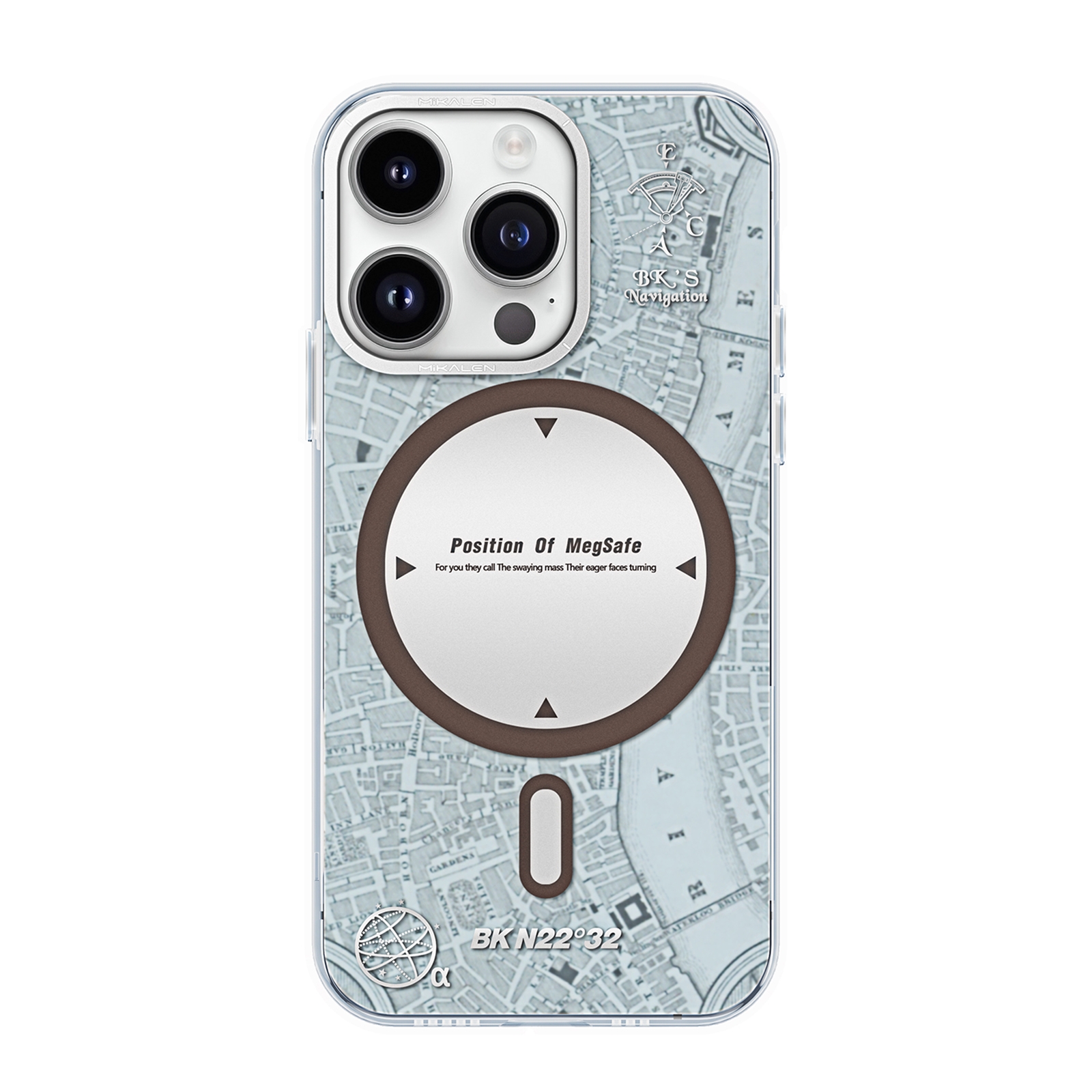 For iPhone 14 Navigation Series Matte Texture TPU + PC Magnetic Phone Case(Grey) For iPhone 14 Navigation Series Matte Texture TPU + PC Magnetic Phone Case(Grey)