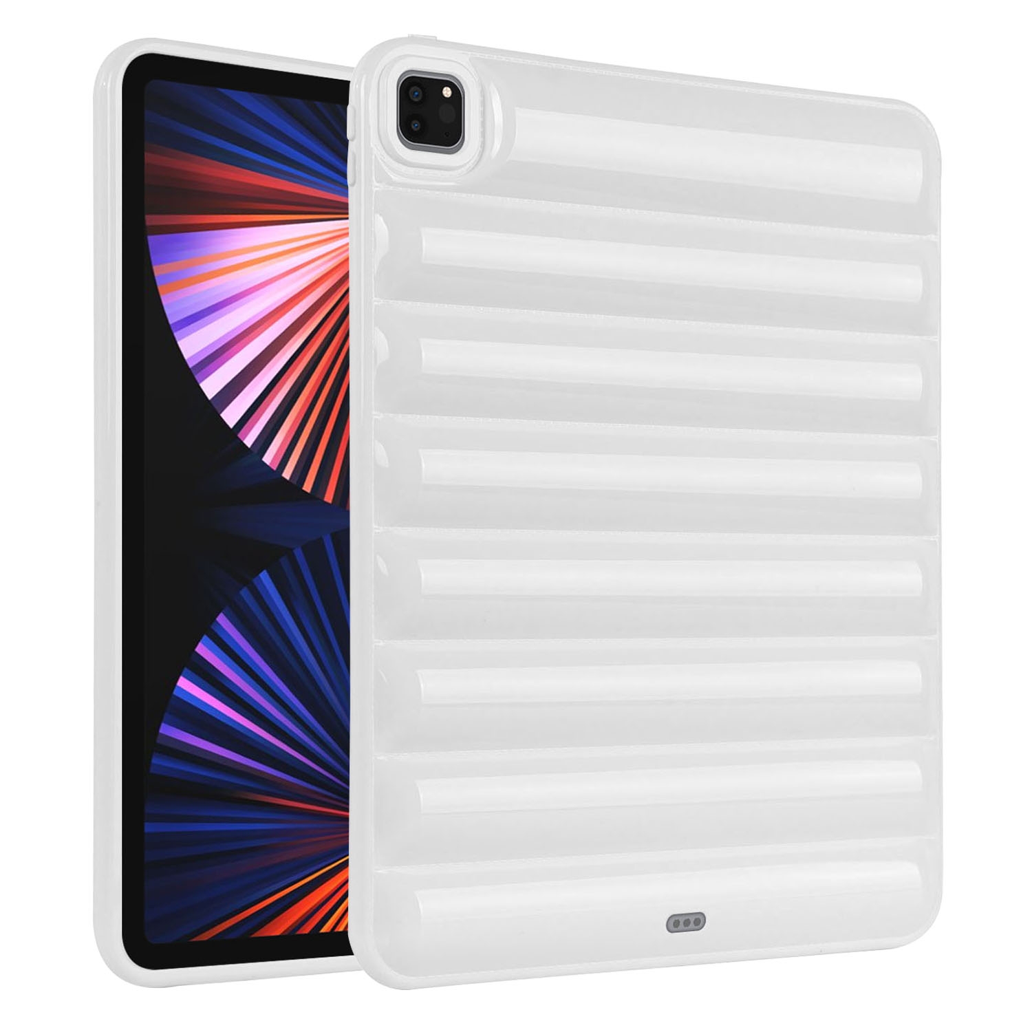 For iPad Pro 12.9 2022 / 2021 Eiderdown Cushion Shockproof Tablet Case(White) For iPad Pro 12.9 2022 / 2021 Eiderdown Cushion Shockproof Tablet Case(White)