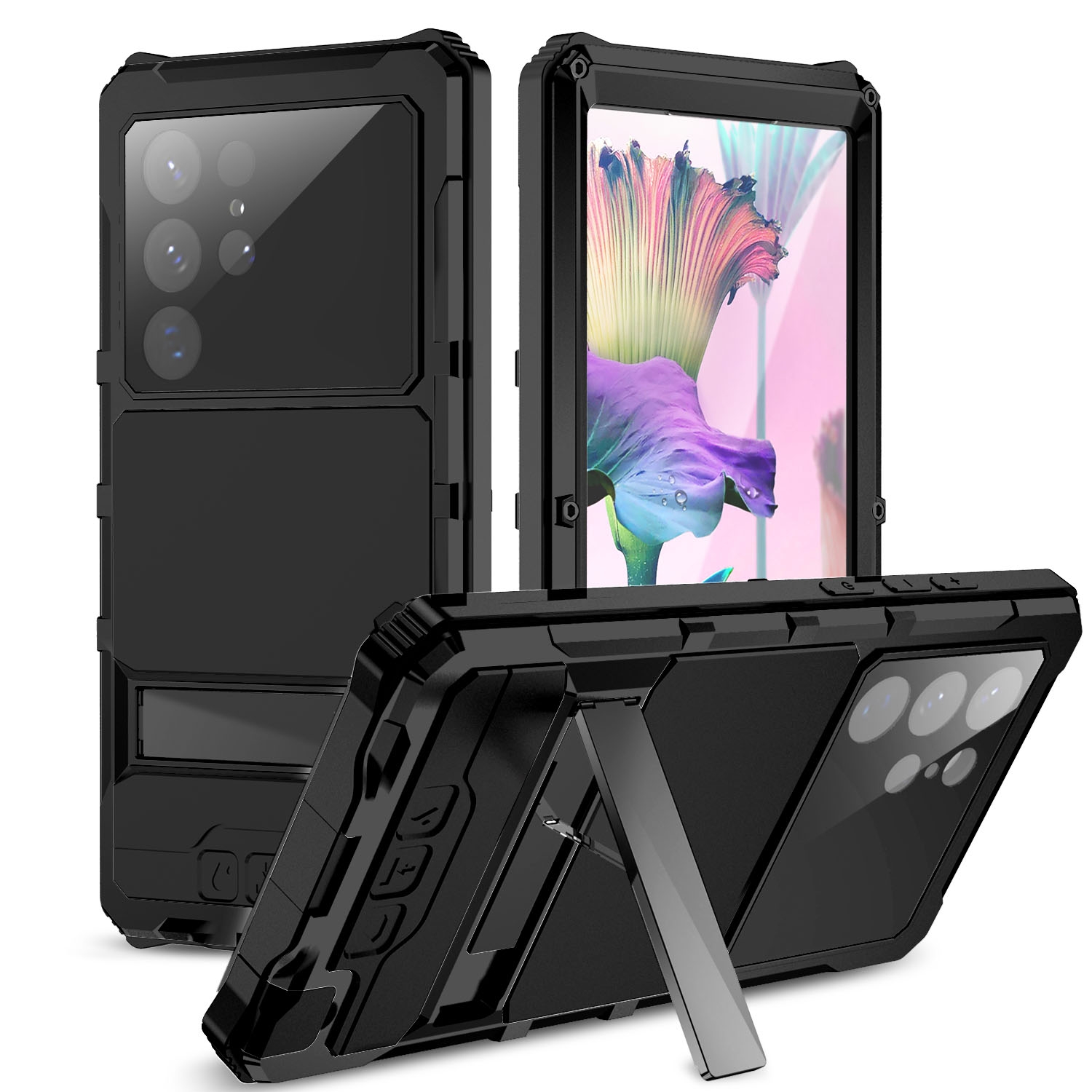 For Samsung Galaxy S23 Ultra 5G R-JUST RJ-56 3rd Gen Life Waterproof Dustproof Shockproof Phone Case(Black) For Samsung Galaxy S23 Ultra 5G R-JUST RJ-56 3rd Gen Life Waterproof Dustproof Shockproof Phone Case(Black)
