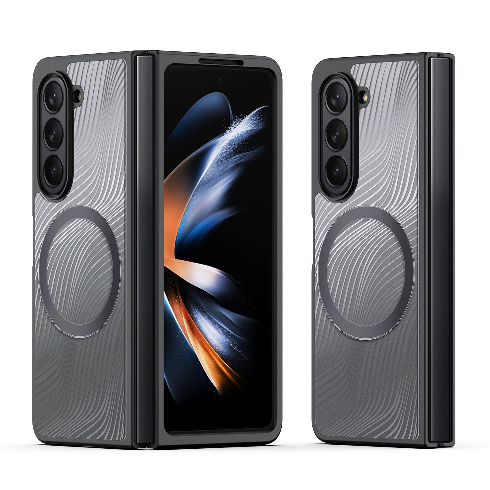 For Samsung Galaxy Z Fold5 5G DUX DUCIS Aimo Series TPU + PC MagSafe Frosted Feel Phone Case(Black) For Samsung Galaxy Z Fold5 5G DUX DUCIS Aimo Series TPU + PC MagSafe Frosted Feel Phone Case(Black)
