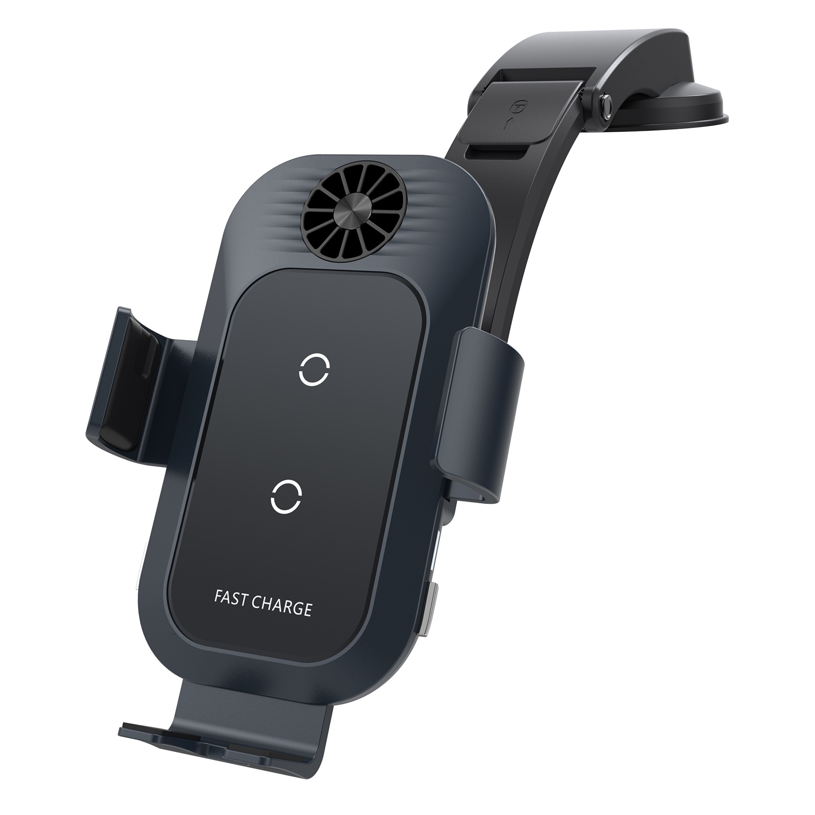 For Samsung Galaxy Z Flip4 / 3 C35 Fan Cooling Dual Coil Car Phone Holder Wireless Charger For Samsung Galaxy Z Flip4 / 3 C35 Fan Cooling Dual Coil Car Phone Holder Wireless Charger