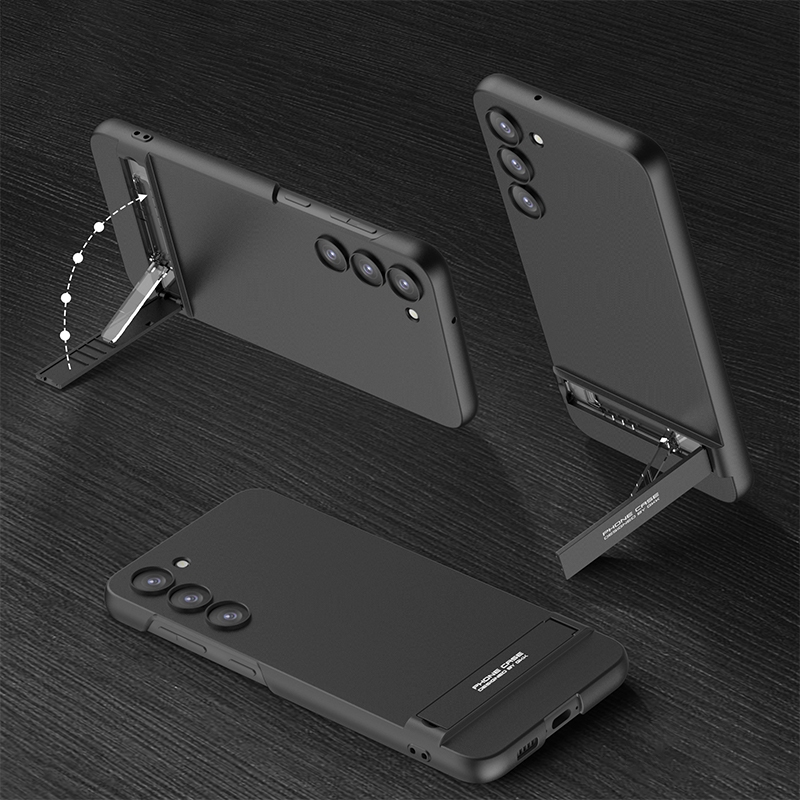 For Samsung Galaxy S23+ 5G GKK Triumph Ultra Thin Full Coverage Phone Case with Stand(Black) For Samsung Galaxy S23+ 5G GKK Triumph Ultra Thin Full Coverage Phone Case with Stand(Black)