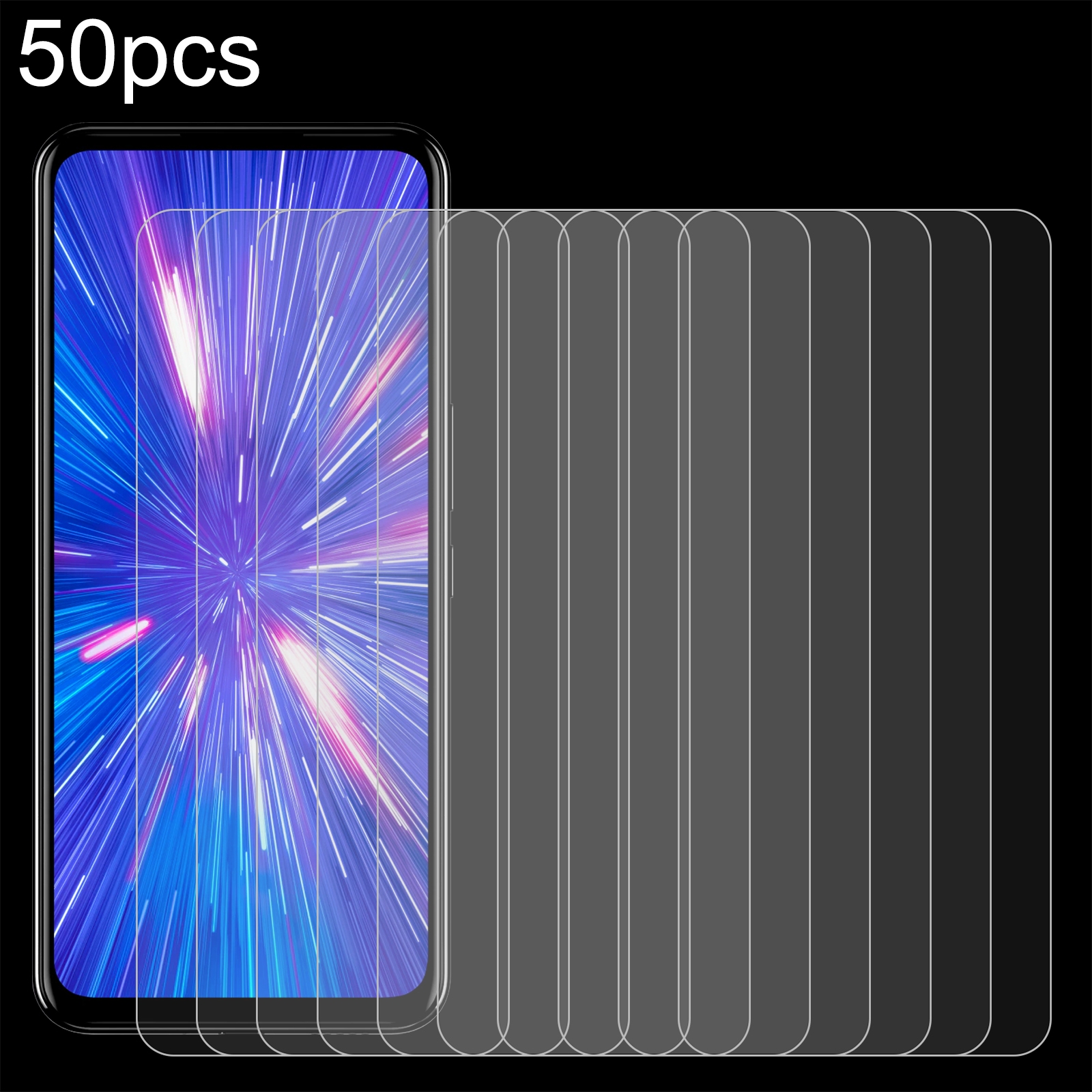 For Rakuten Big 50pcs 0.26mm 9H 2.5D Tempered Glass Film