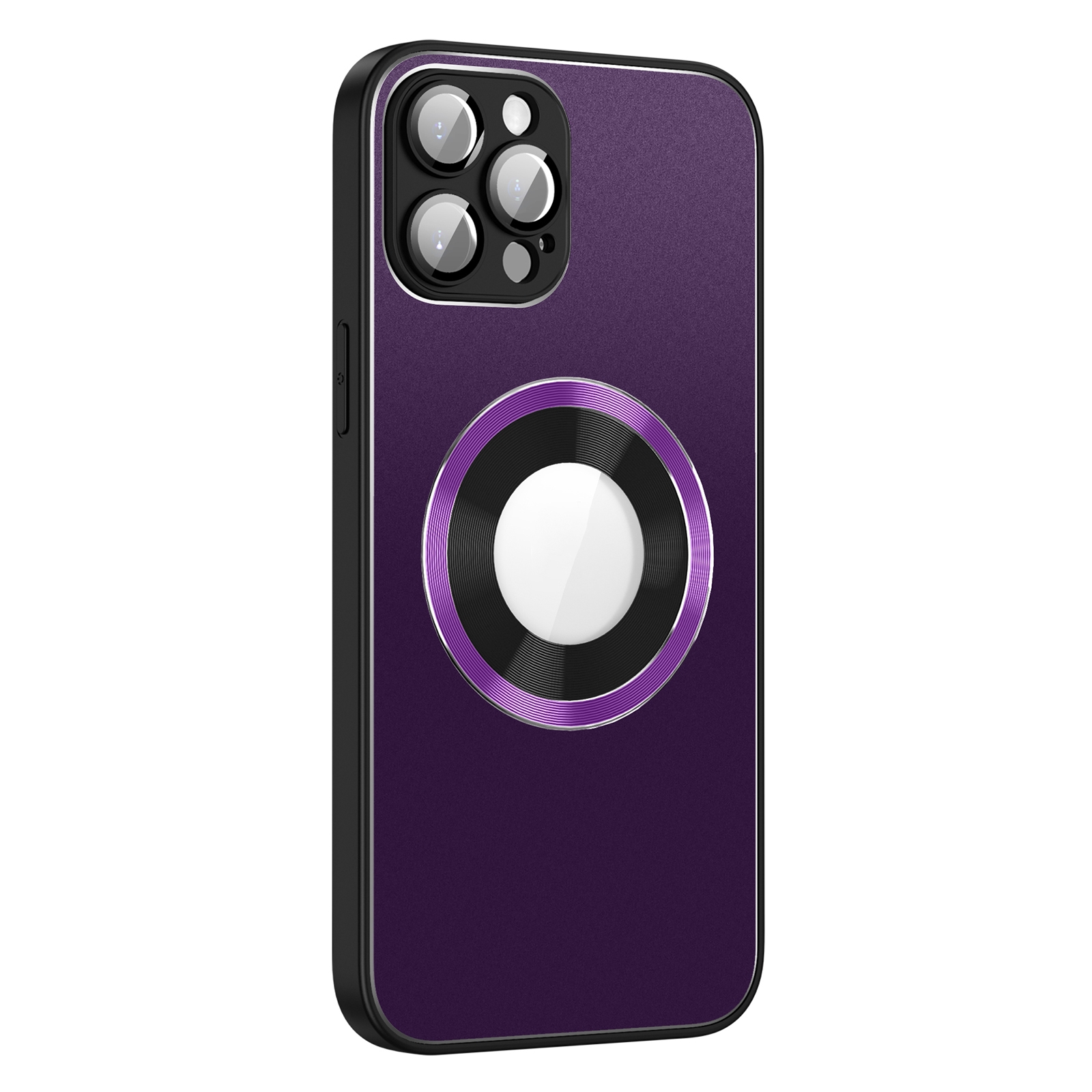 For iPhone 14 Plus AG Frosted Aluminum Alloy Magsafe Magnetic Phone Case with Lens Film(Dark Purple) For iPhone 14 Plus AG Frosted Aluminum Alloy Magsafe Magnetic Phone Case with Lens Film(Dark Purple)