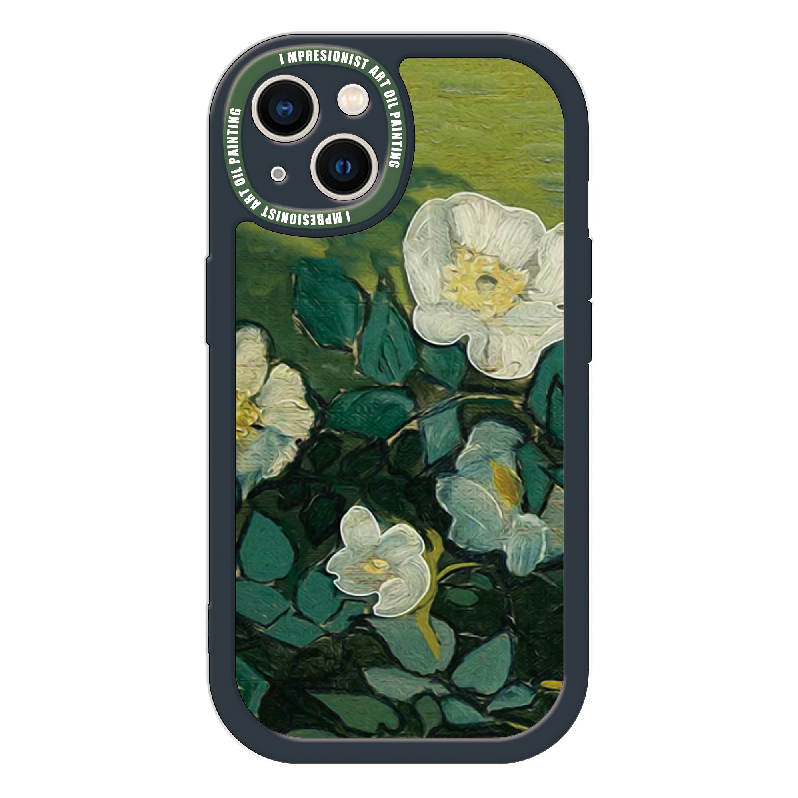 For iPhone 14 Plus Oil Painting Pattern TPU Protective Phone Case(Rose) For iPhone 14 Plus Oil Painting Pattern TPU Protective Phone Case(Rose)