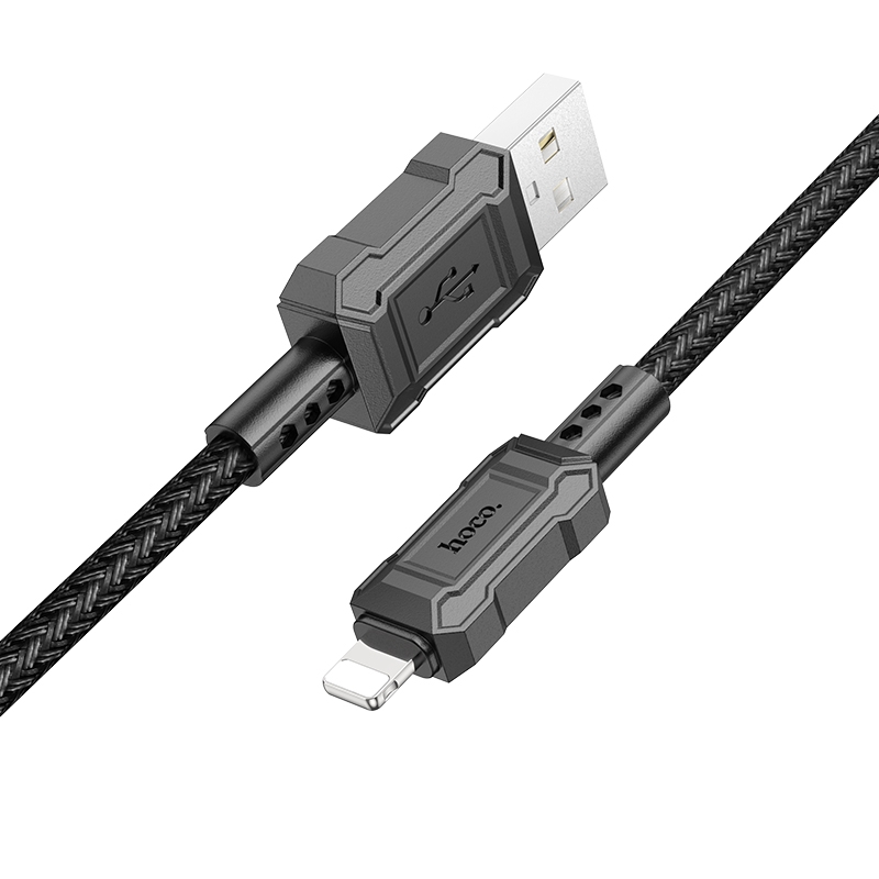 hoco X94 Leader 2.4A USB to 8 Pin Charging Data Dable, Length:1m(Black) hoco X94 Leader 2.4A USB to 8 Pin Charging Data Dable, Length:1m(Black)