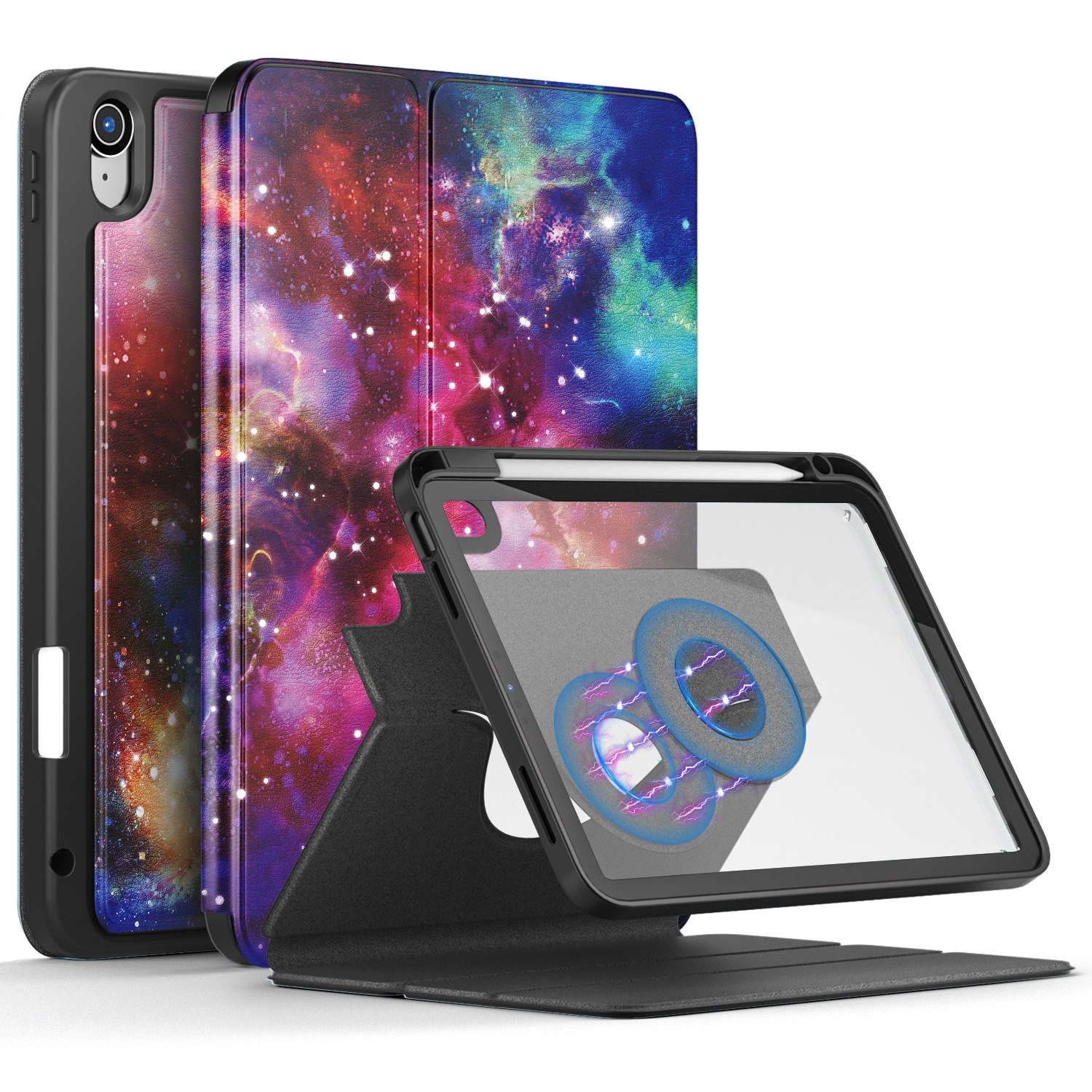 For iPad 10th Gen 10.9 2022 3-Fold Magnetic Painted Leather Smart Tablet Case(Milky Way) For iPad 10th Gen 10.9 2022 3-Fold Magnetic Painted Leather Smart Tablet Case(Milky Way)