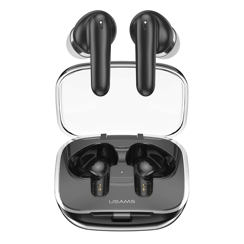USAMS BE16 Ice Tray Series Transparent TWS In-Ear Wireless Bluetooth Earphone(Black) USAMS BE16 Ice Tray Series Transparent TWS In-Ear Wireless Bluetooth Earphone(Black)