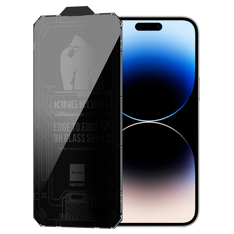 For iPhone 14 Pro Max WK WTP-067 King Kong Vacha 9D Curved Privacy Tempered Glass Film(Black) For iPhone 14 Pro Max WK WTP-067 King Kong Vacha 9D Curved Privacy Tempered Glass Film(Black)