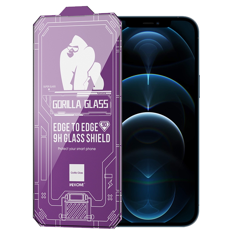 For iPhone 12 Pro Max WK WTP-068 King Kong Vacha Corning 9D Curved HD Tempered Glass Film(Black) For iPhone 12 Pro Max WK WTP-068 King Kong Vacha Corning 9D Curved HD Tempered Glass Film(Black)