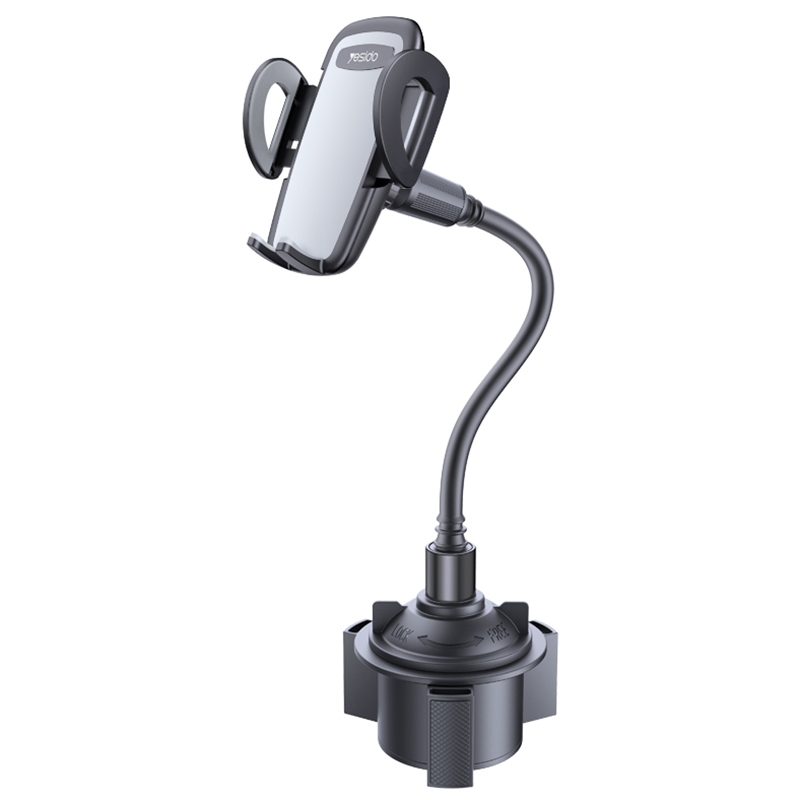 Yesido C112 Universal Car Water Cup Holder Telescopic Hose Phone Holder(Black) Yesido C112 Universal Car Water Cup Holder Telescopic Hose Phone Holder(Black)