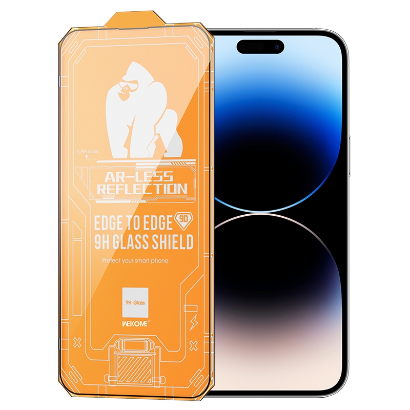 For iPhone 14 Pro Max WK WTP-069 King Kong Vacha 9D Curved AR HD Tempered Glass Film(Black) For iPhone 14 Pro Max WK WTP-069 King Kong Vacha 9D Curved AR HD Tempered Glass Film(Black)